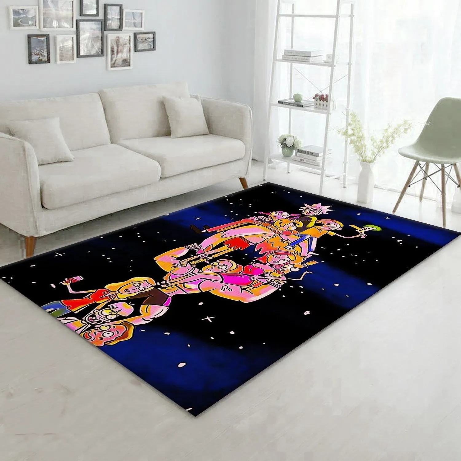 Rick And Morty Area Rug For Christmas Living Room Rug Home Decor Floor Decor - Indoor Outdoor Rugs