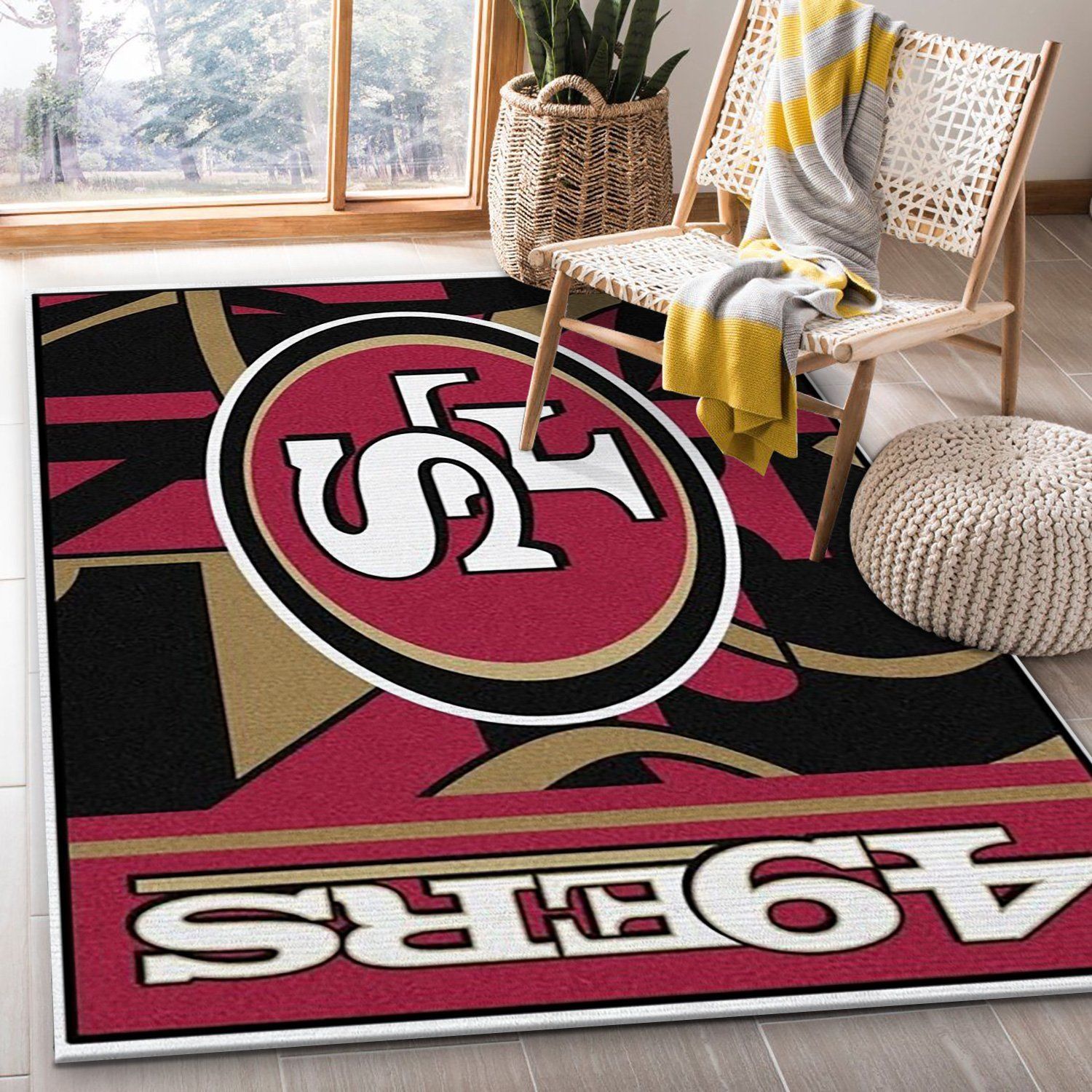 San Francisco 49ers Nfl Area Rug Carpet, Living Room Rug, Family Gift US Decor - Indoor Outdoor Rugs