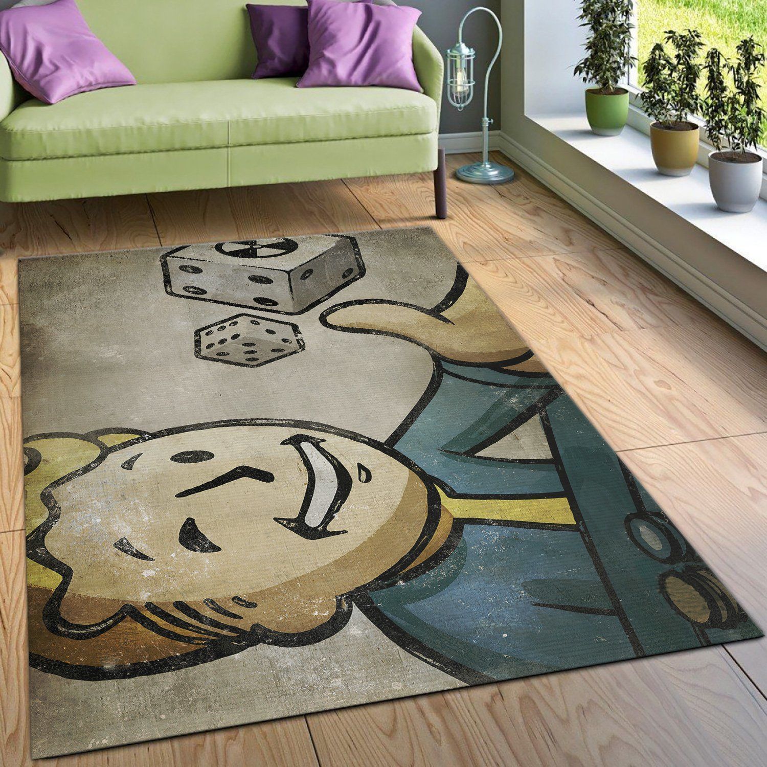Fallout 4 FN030215 Gaming Area Rug Floor Decor The US Decor - Indoor Outdoor Rugs