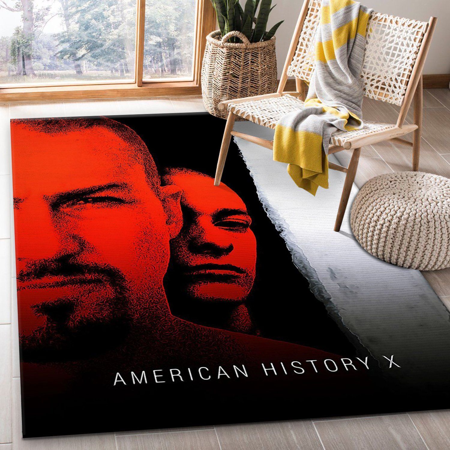 American History X Rug Art Painting Movie Rugs US Gift Decor - Indoor Outdoor Rugs