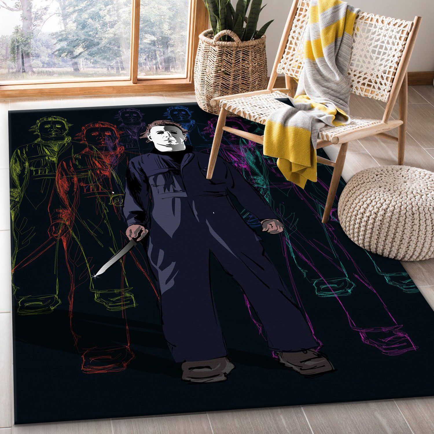 Myers Nightmare Rug Bedroom Rug Home US Decor - Indoor Outdoor Rugs