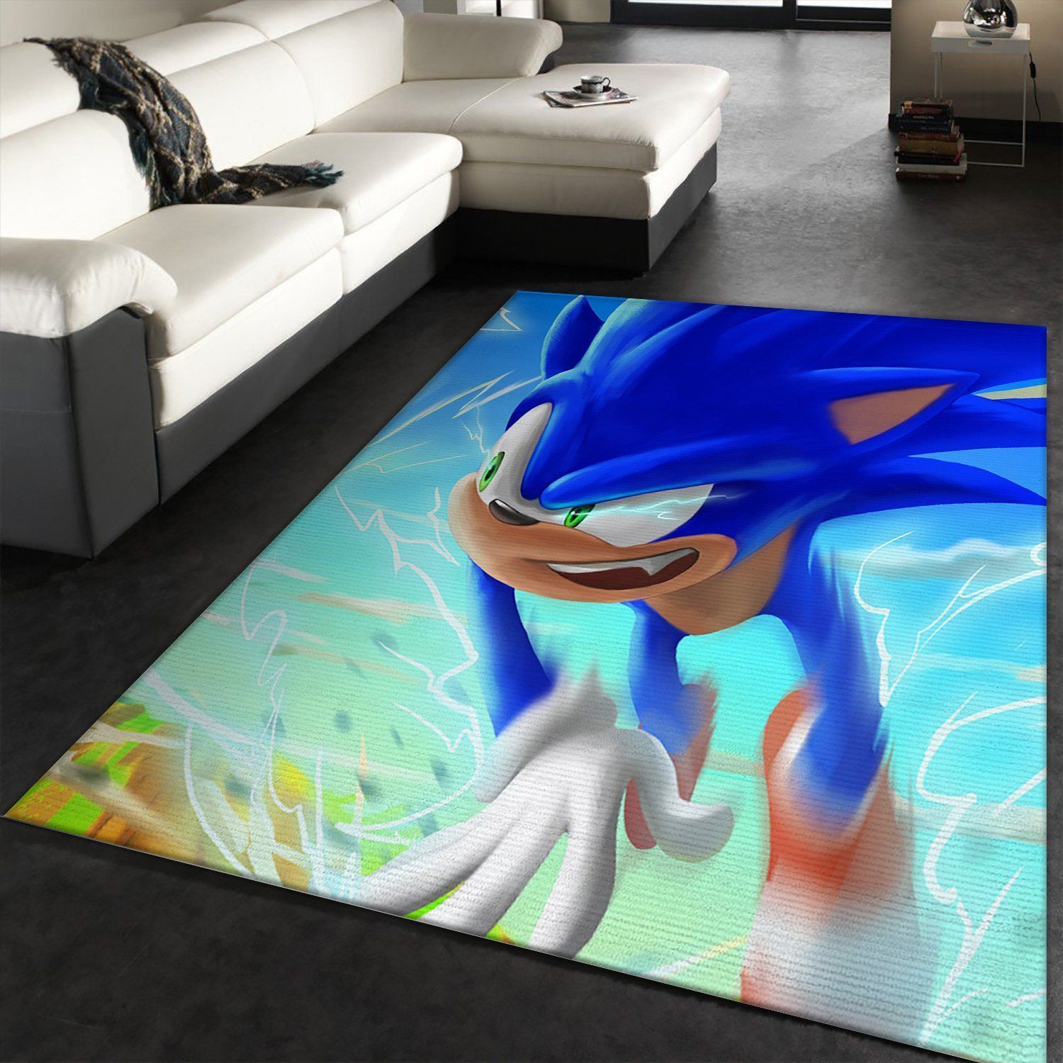 Felixantos Pikachu Vs Sonic Detalle 3 Area Rug Carpet, Living room and bedroom Rug, Christmas Gift US Decor - Indoor Outdoor Rugs