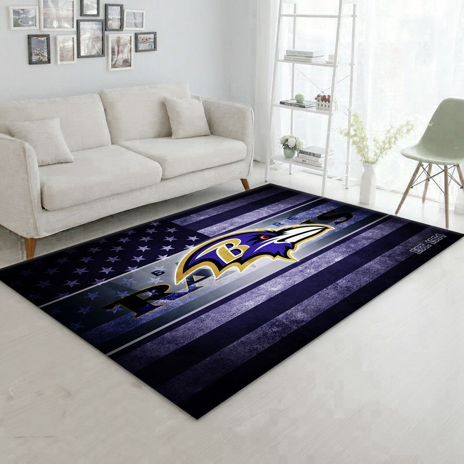 Baltimore Ravens Nfl Area Rug Bedroom Rug Home Decor Floor Decor - Indoor Outdoor Rugs