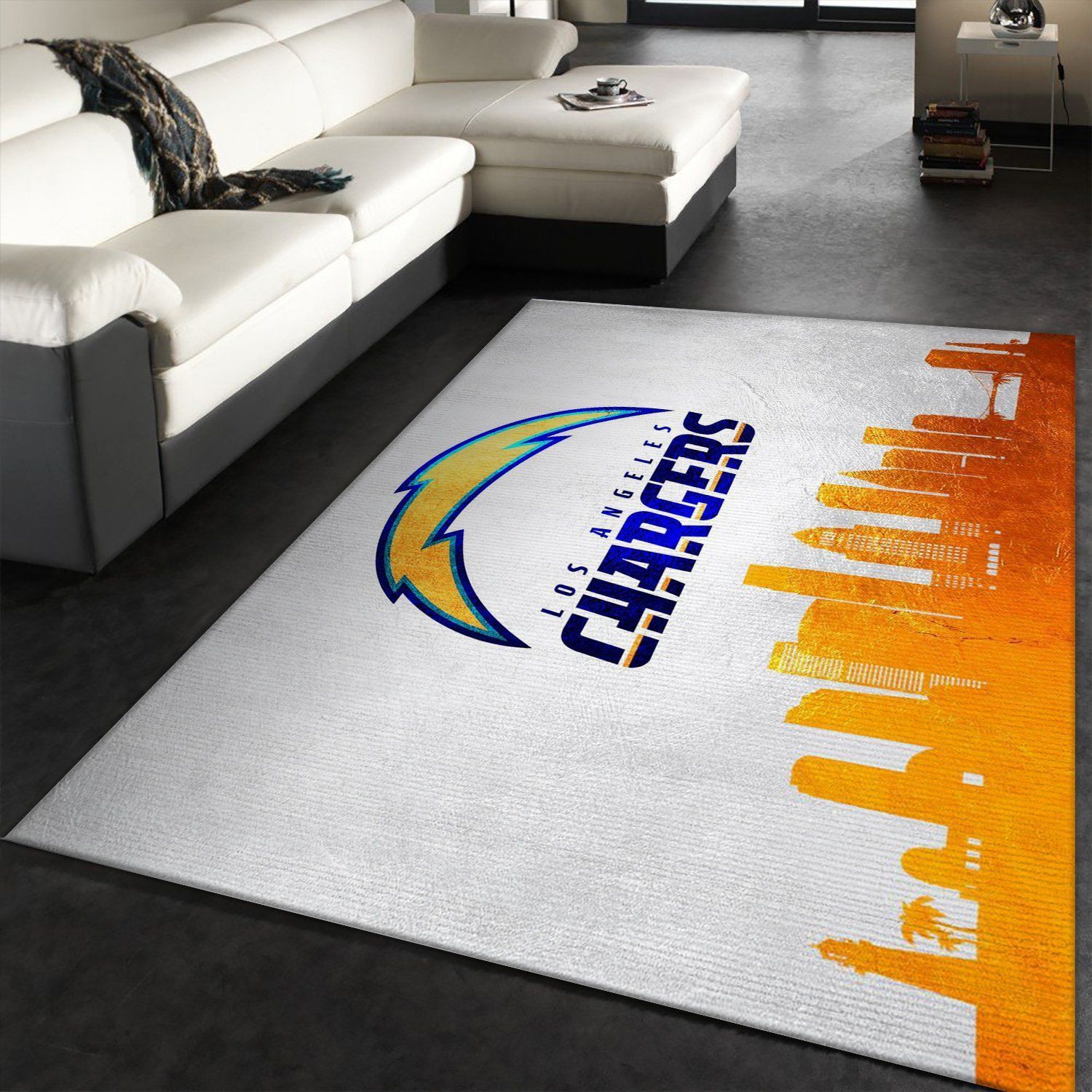 Los Angeles Chargers NFL Area Rug, Living Room Rug, Home Decor Floor Decor - Indoor Outdoor Rugs