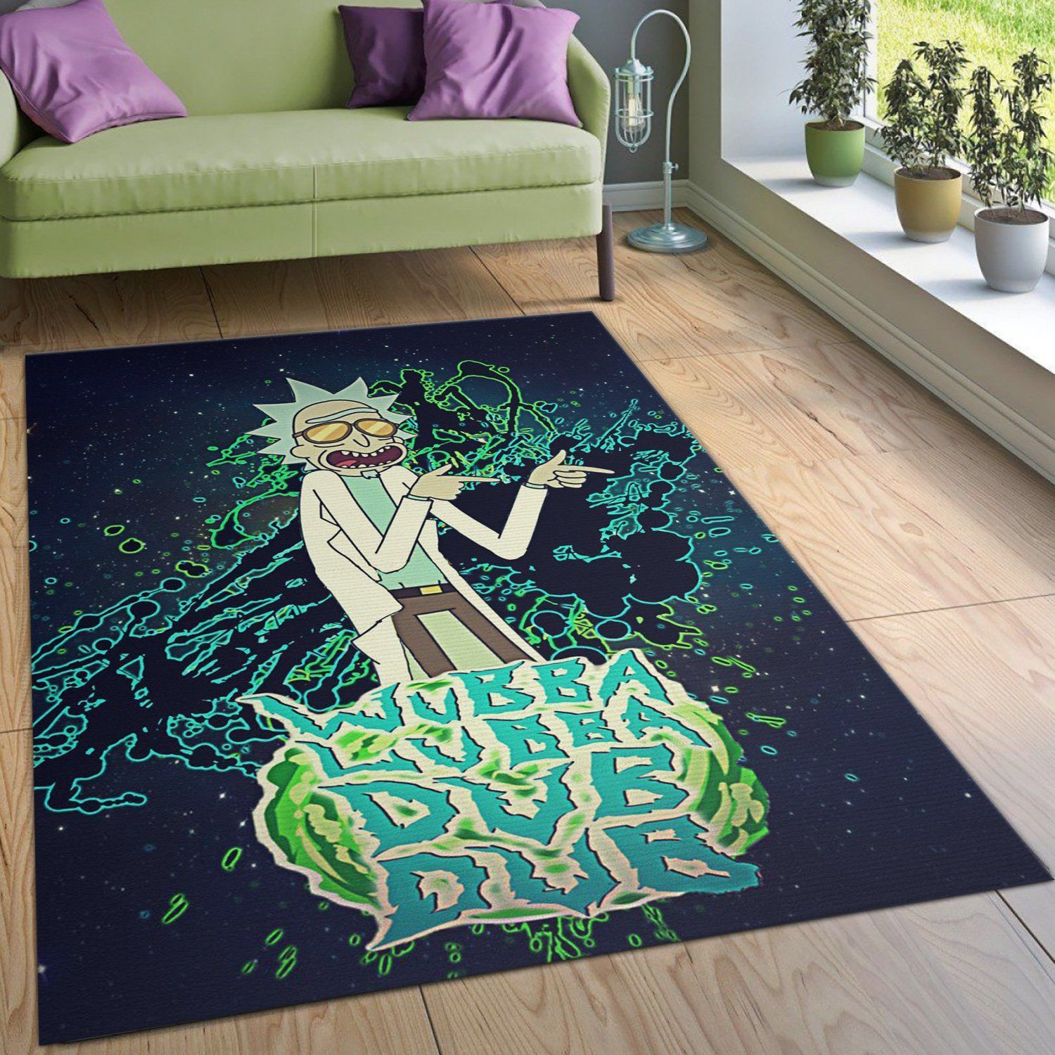 Rick And Morty Area Rug For Christmas Bedroom Rug Home Decor Floor Decor - Indoor Outdoor Rugs