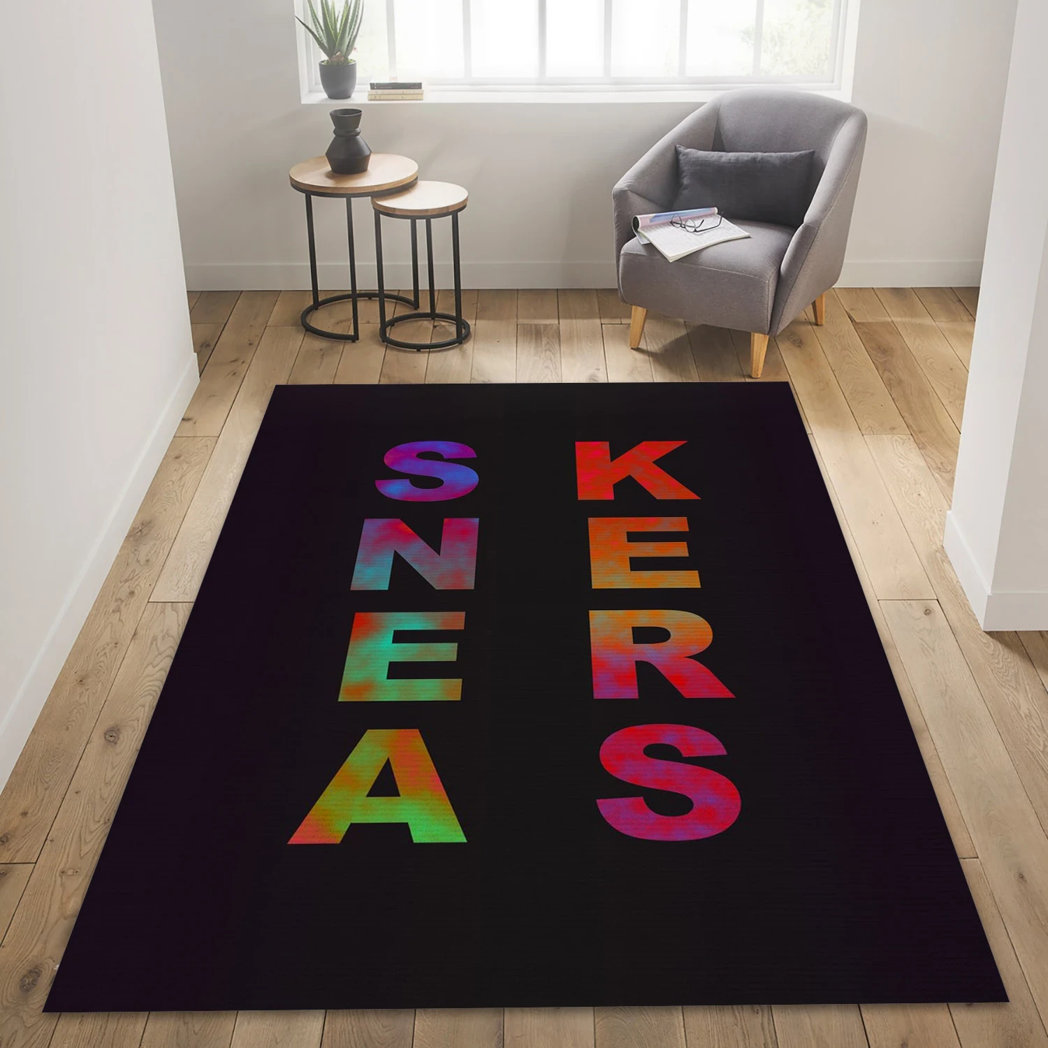 Sneakers , Living Room Rug - Home Decor  Floor Decor - Indoor Outdoor Rugs