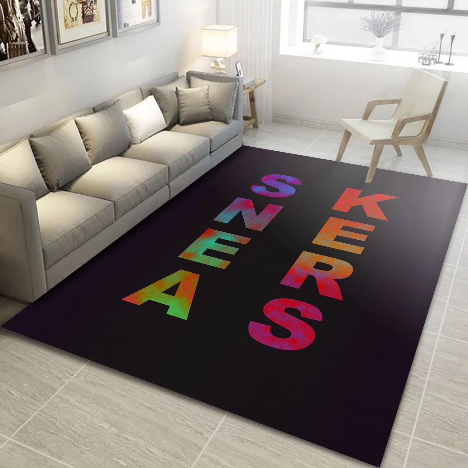 Sneakers , Living Room Rug - Home Decor  Floor Decor - Indoor Outdoor Rugs