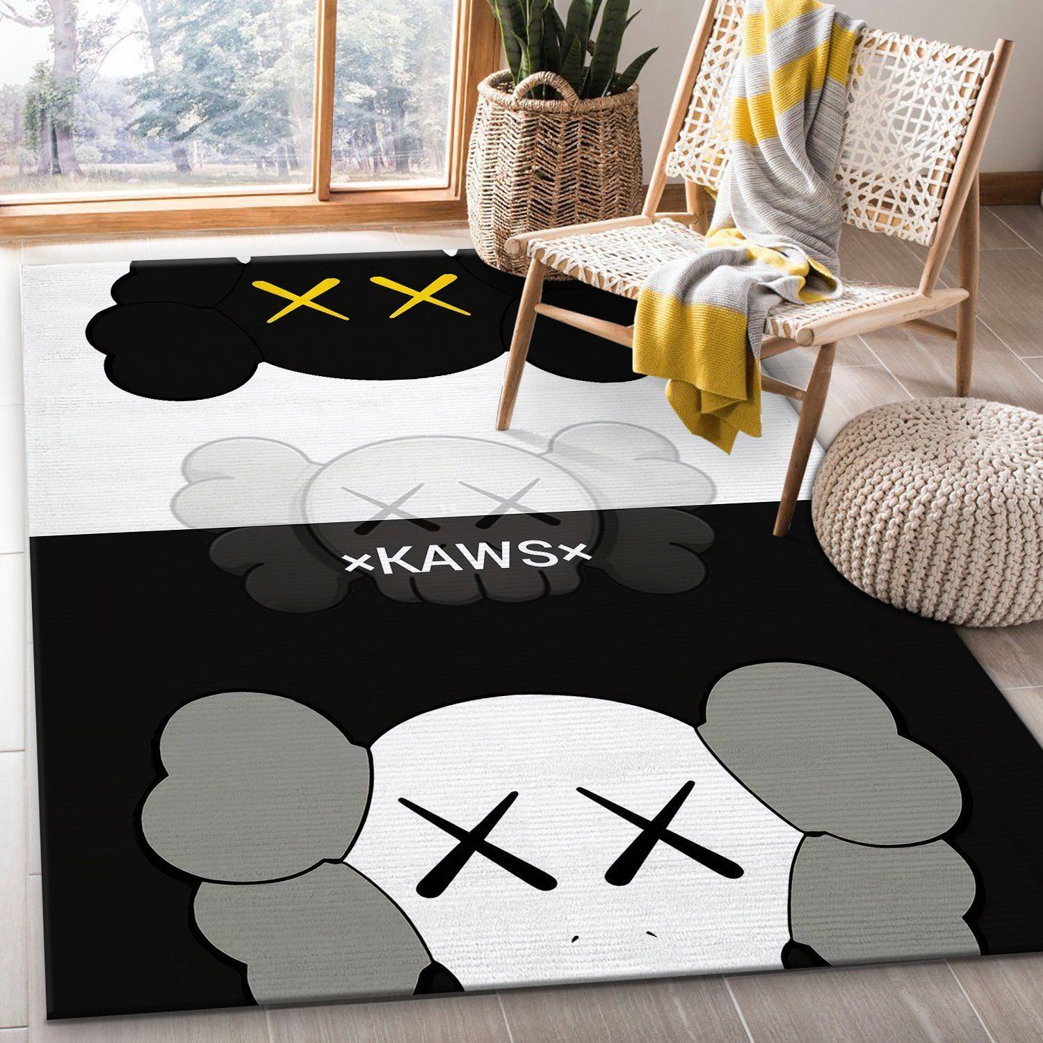 Kaws Supreme Luxury Collection Area Rugs Living Room Carpet Christmas Gift - Indoor Outdoor Rugs