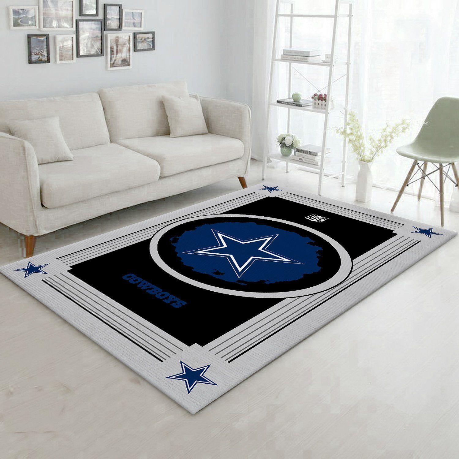 Dallas Cowboys NFL Logo Style Area Rugs Living Room Carpet Floor Decor The US Decor - Indoor Outdoor Rugs