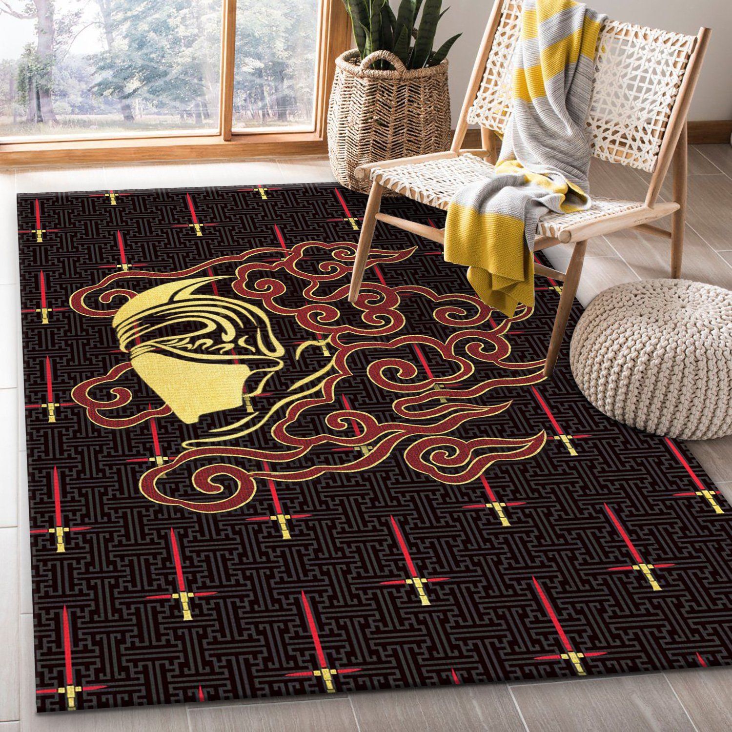 Kylo Ren Star Wars Movie Rug Star Wars The Last Jedi Arts Rug Home US Decor - Indoor Outdoor Rugs