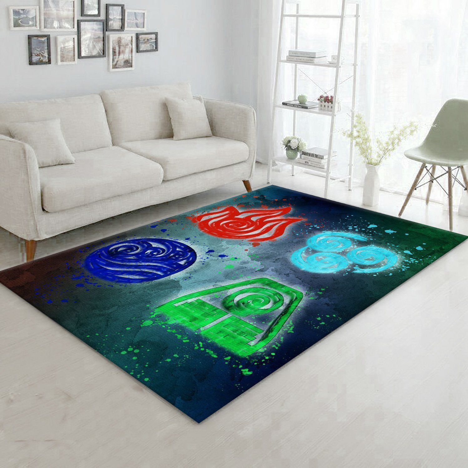 Avatar 4 Elements Rug Living Room Rug Home US Decor - Indoor Outdoor Rugs