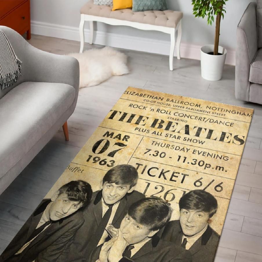 The Beatles Vintage Area Rugs Area Rug Rugs For Living Room Rug Home Decor - Indoor Outdoor Rugs