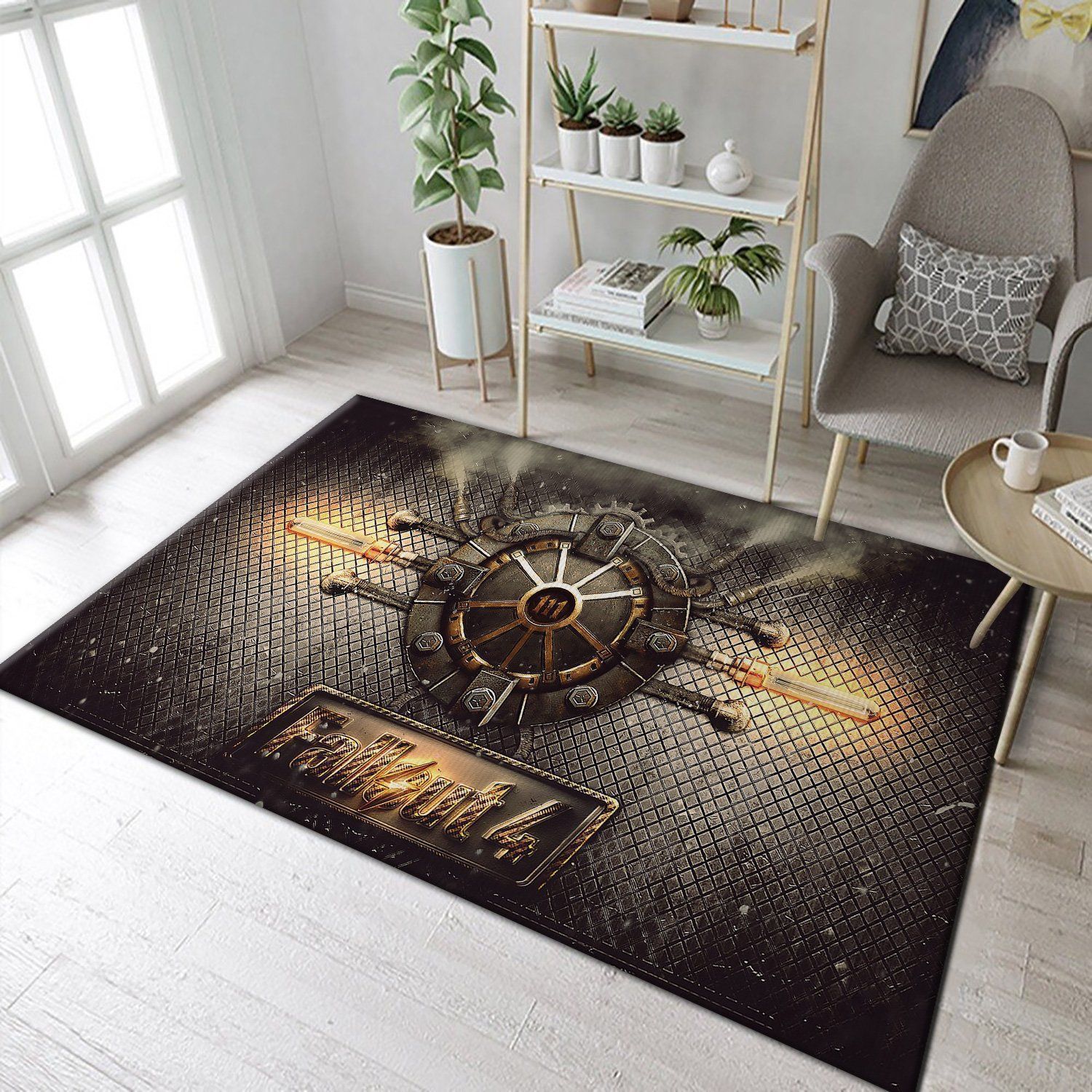 Fallout 4 Logo FN030218 Gaming Area Rug Floor Decor The US Decor - Indoor Outdoor Rugs