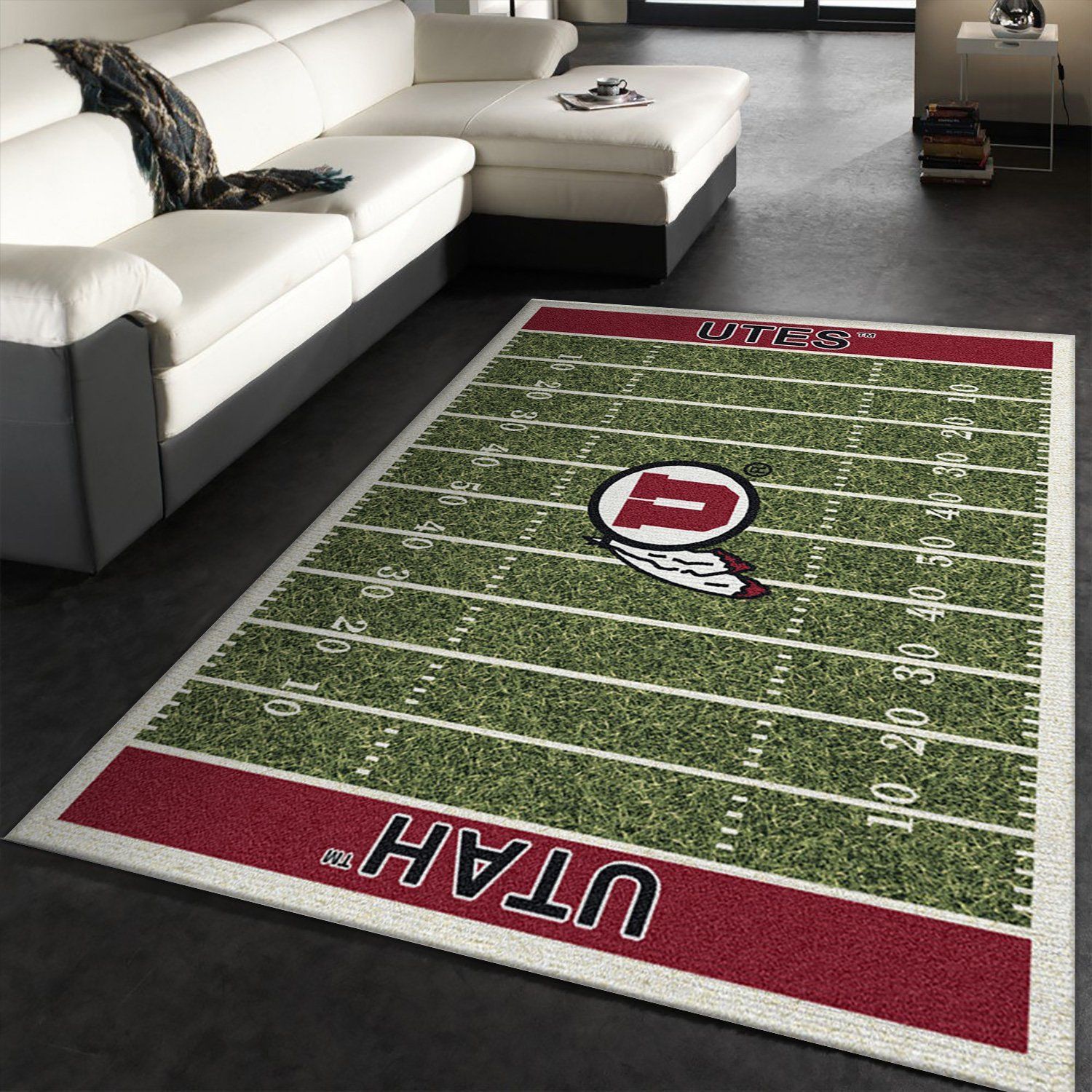 College Utah NFL Team Logo Area Rug, Bedroom Rug, Christmas Gift US Decor - Indoor Outdoor Rugs