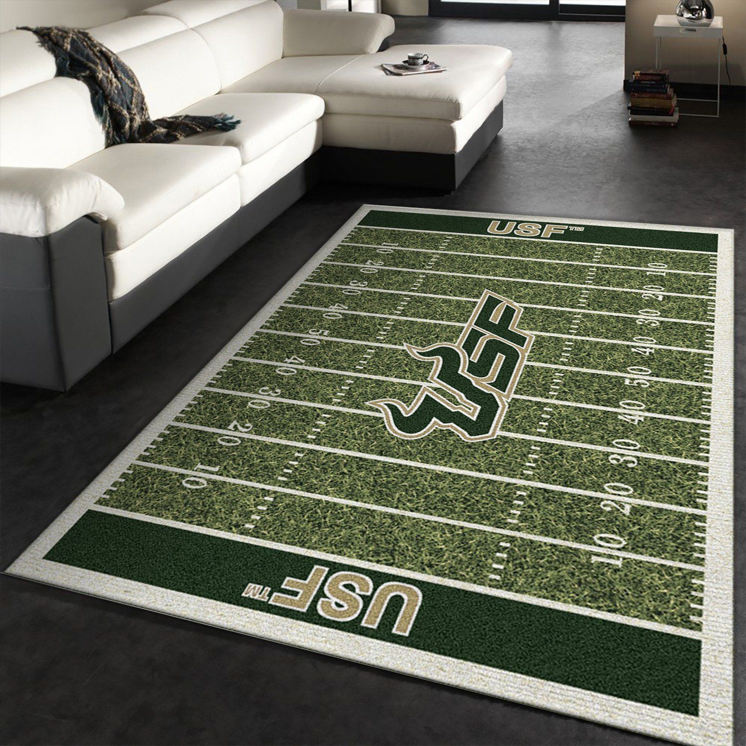 College South Florida NFL Team Logo Area Rug, Bedroom Rug, Christmas Gift US Decor - Indoor Outdoor Rugs