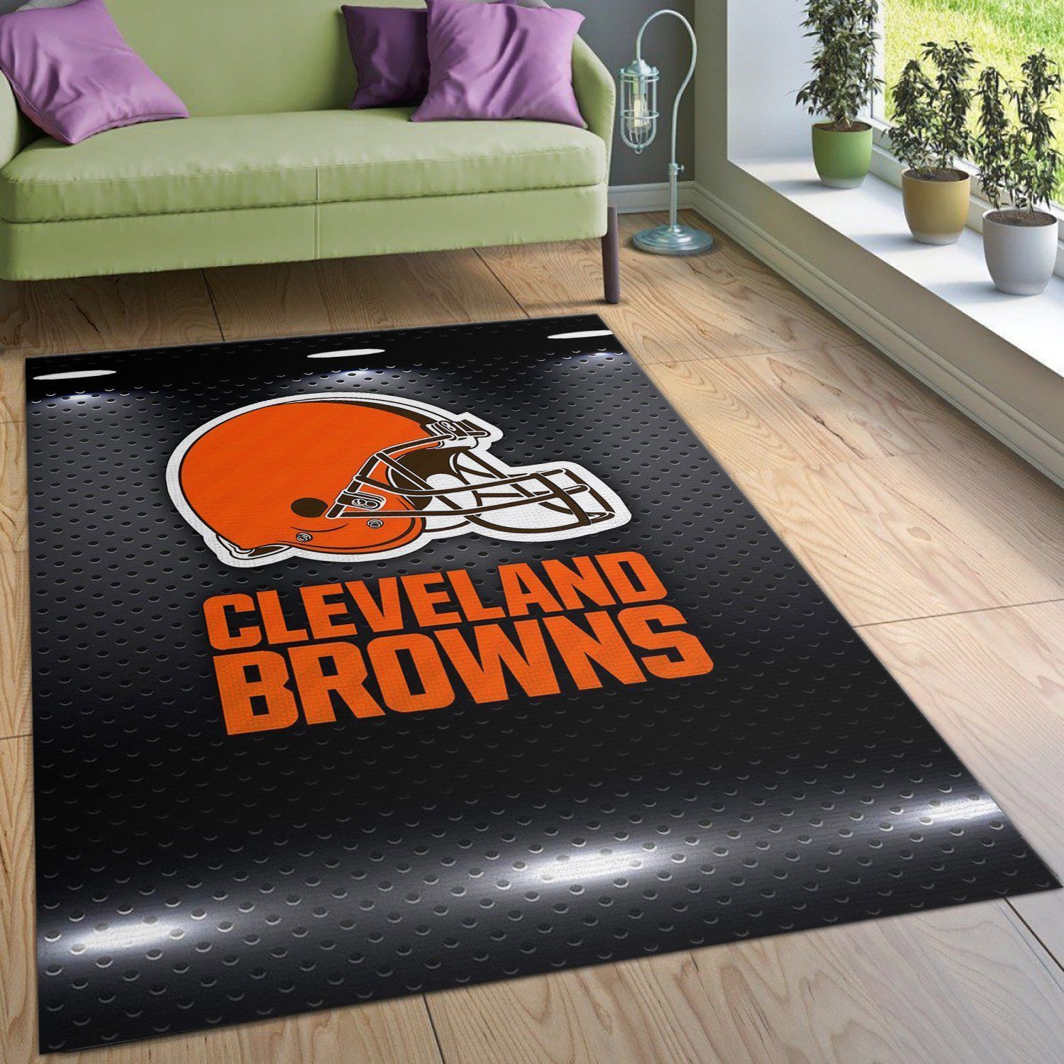 Cleveland Browns Nfl Rug Bedroom Rug Home US Decor - Indoor Outdoor Rugs