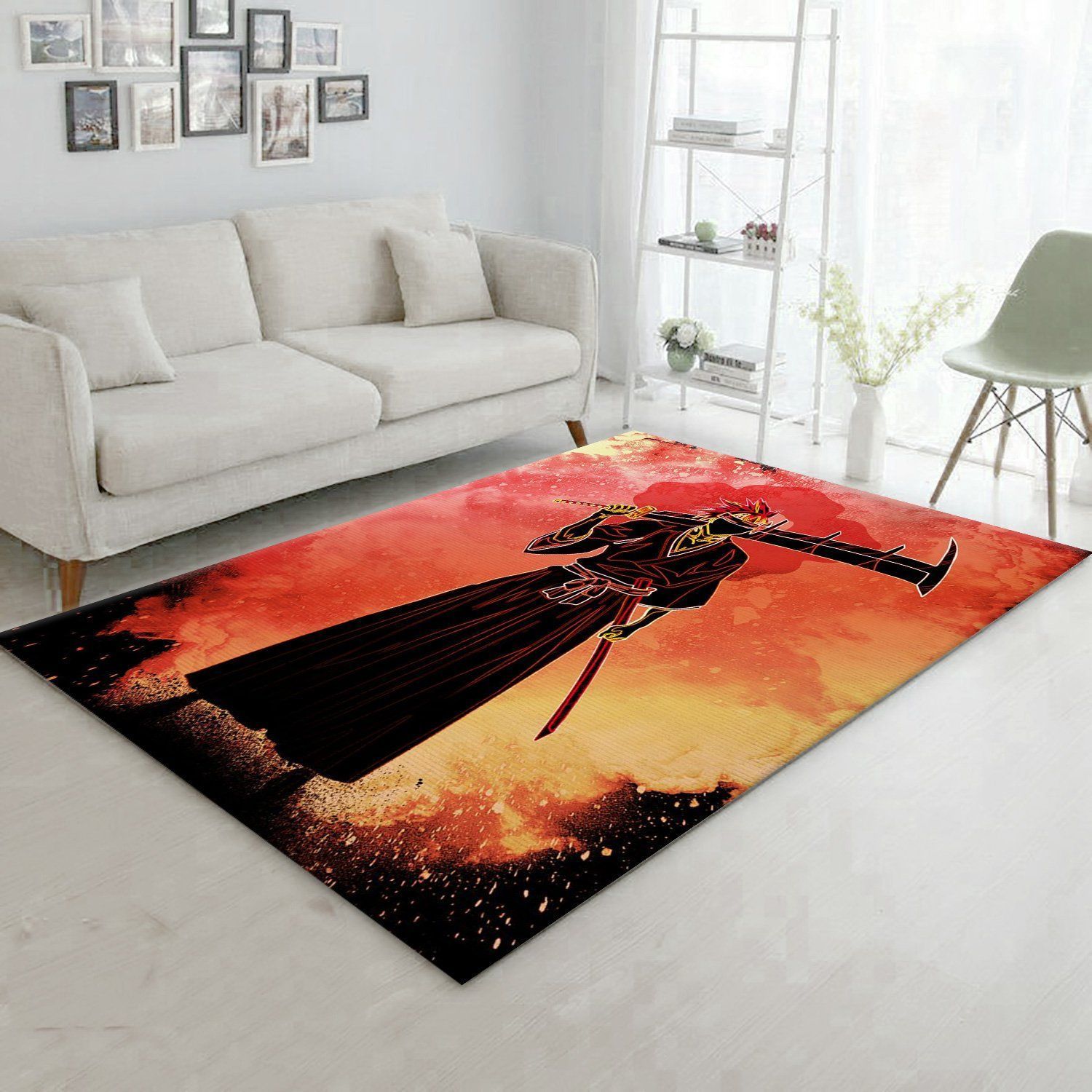 Soul Of The Lieut 6th Div Anime Hero Area Rug, Bedroom, Family Gift US Decor - Indoor Outdoor Rugs