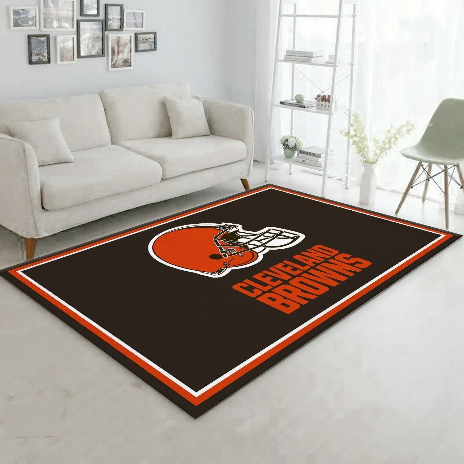 Cleveland Browns rug Football rug Floor Decor The US Decor - Indoor Outdoor Rugs