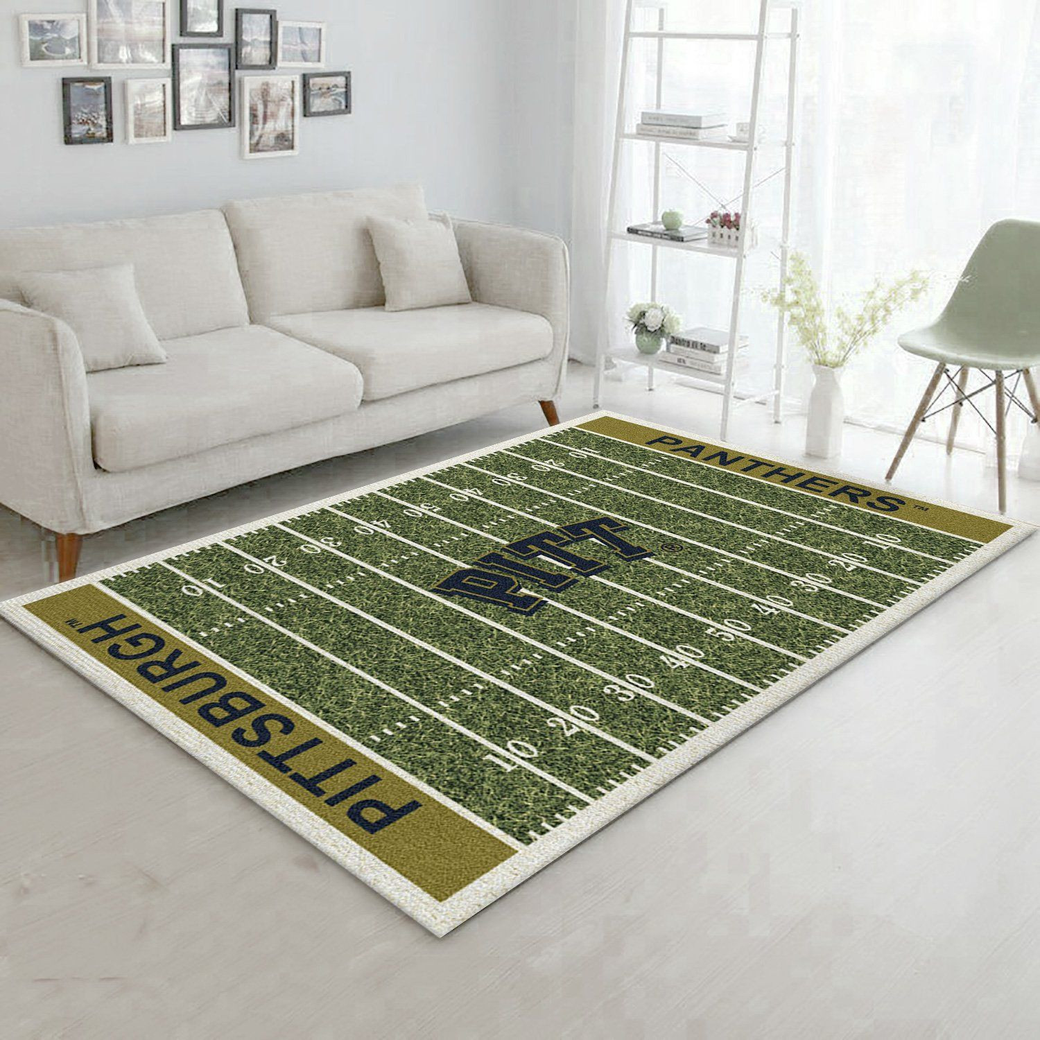 College Pittsburgh NFL Team Logo Area Rug, Kitchen Rug, Home Decor Floor Decor - Indoor Outdoor Rugs