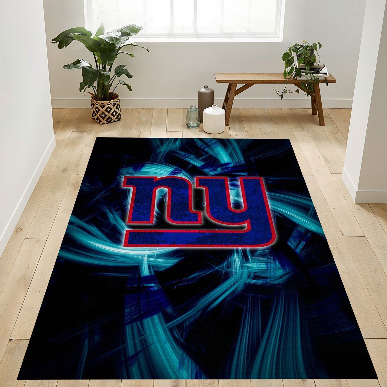 New York Giants Nfl Area Rug Living Room Rug Home Decor Floor Decor - Indoor Outdoor Rugs