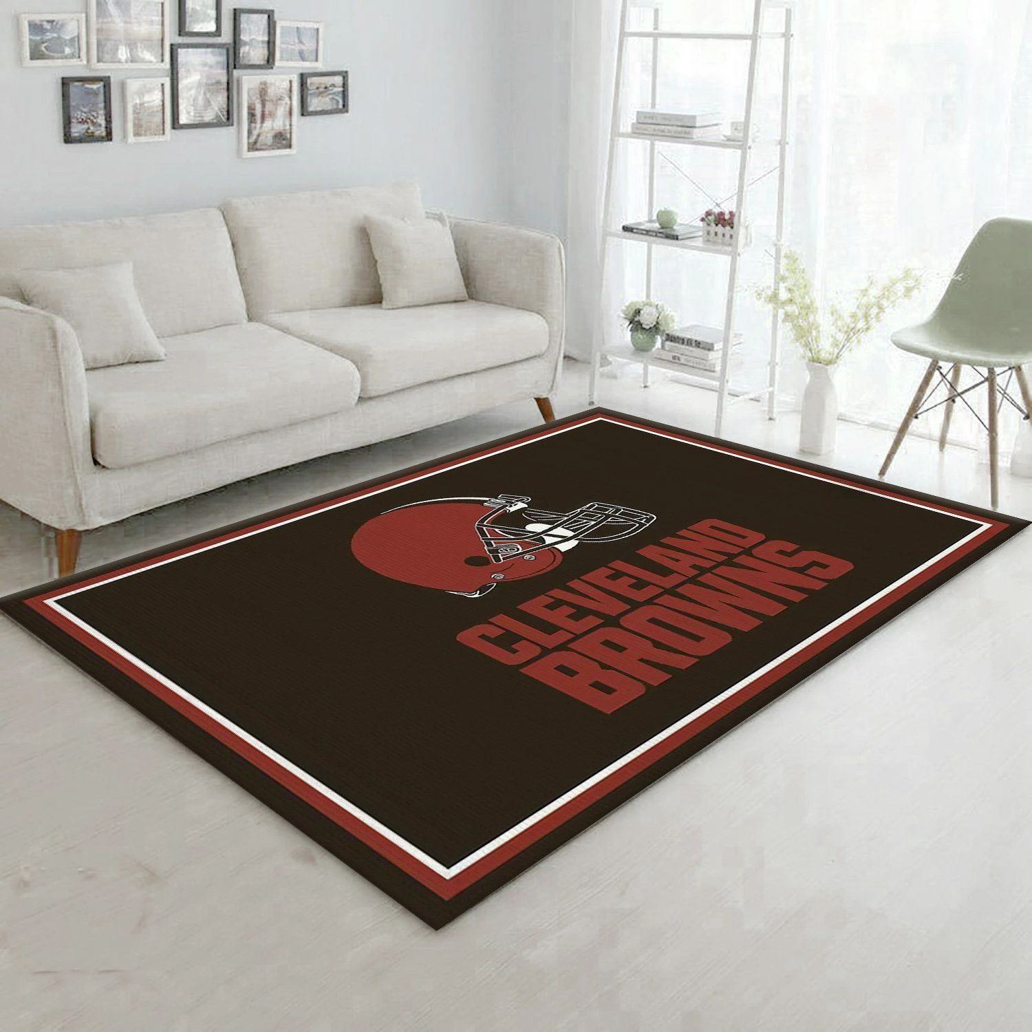 Cleveland Browns Imperial Spirit Rug NFL Team Logos Area Rug, Living Room Rug, US Gift Decor - Indoor Outdoor Rugs