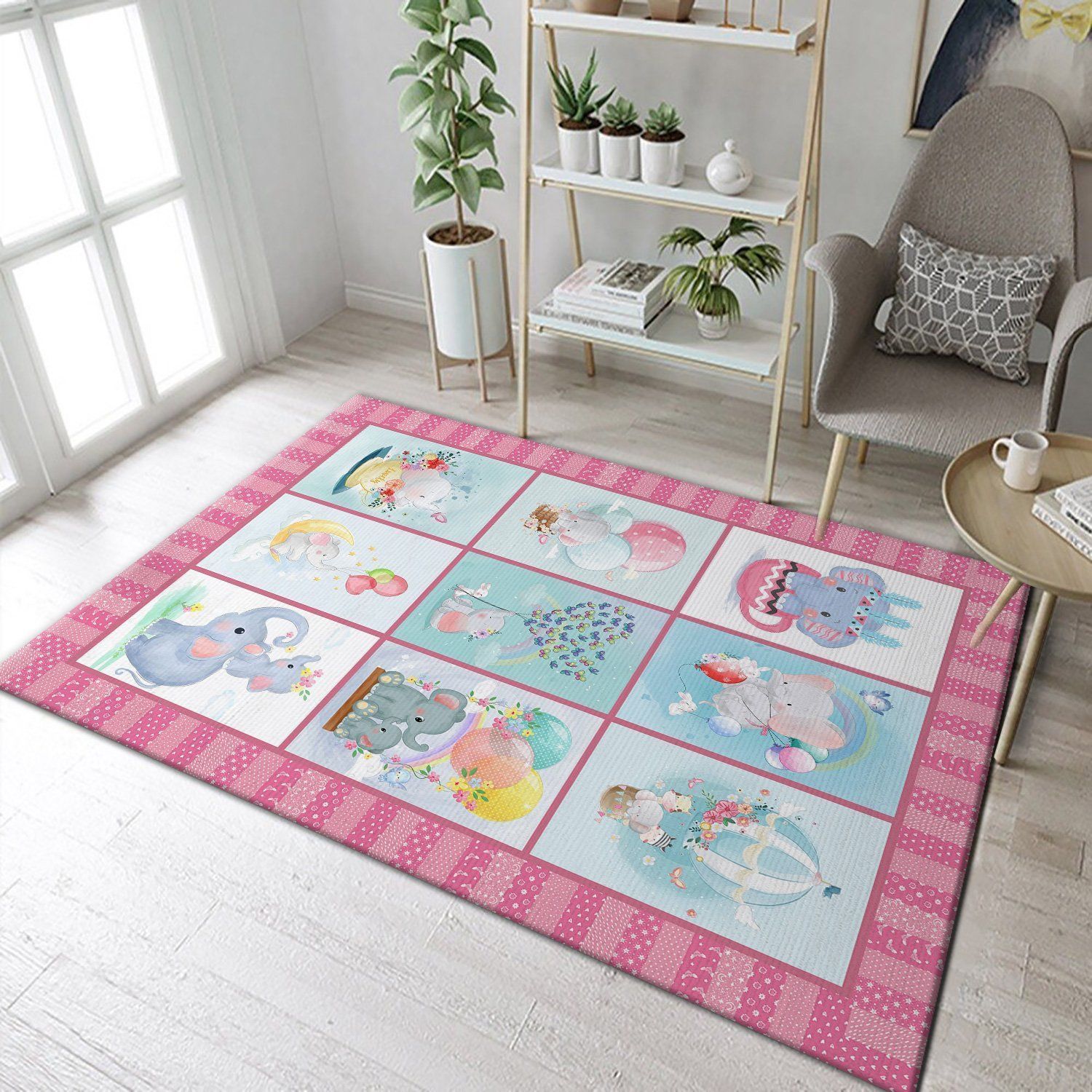 Elephant Area Rugs Bedroom Rug Christmas Gift - Indoor Outdoor Rugs