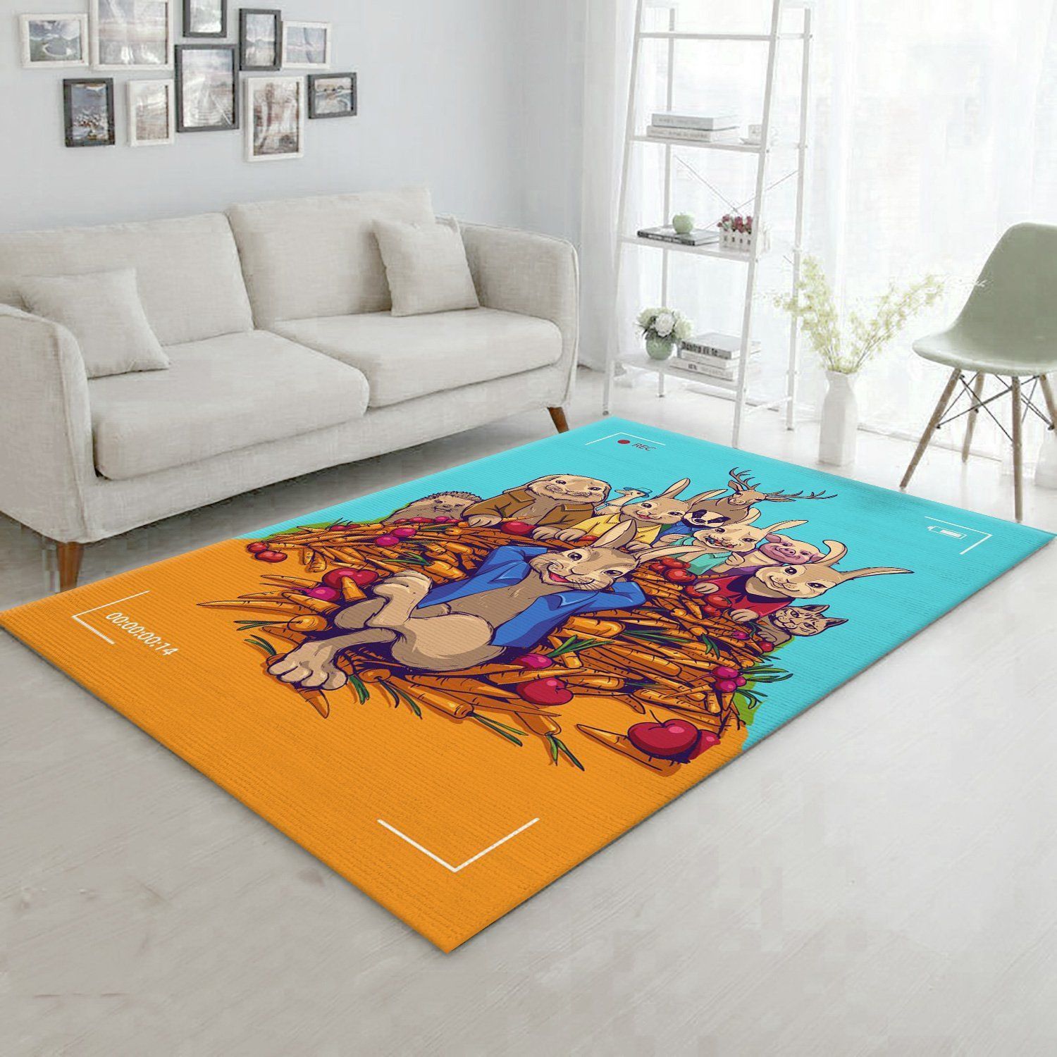 Petter Rabbit The Runaway Movie Area Rug Bedroom Rug Home Decor Floor Decor - Indoor Outdoor Rugs