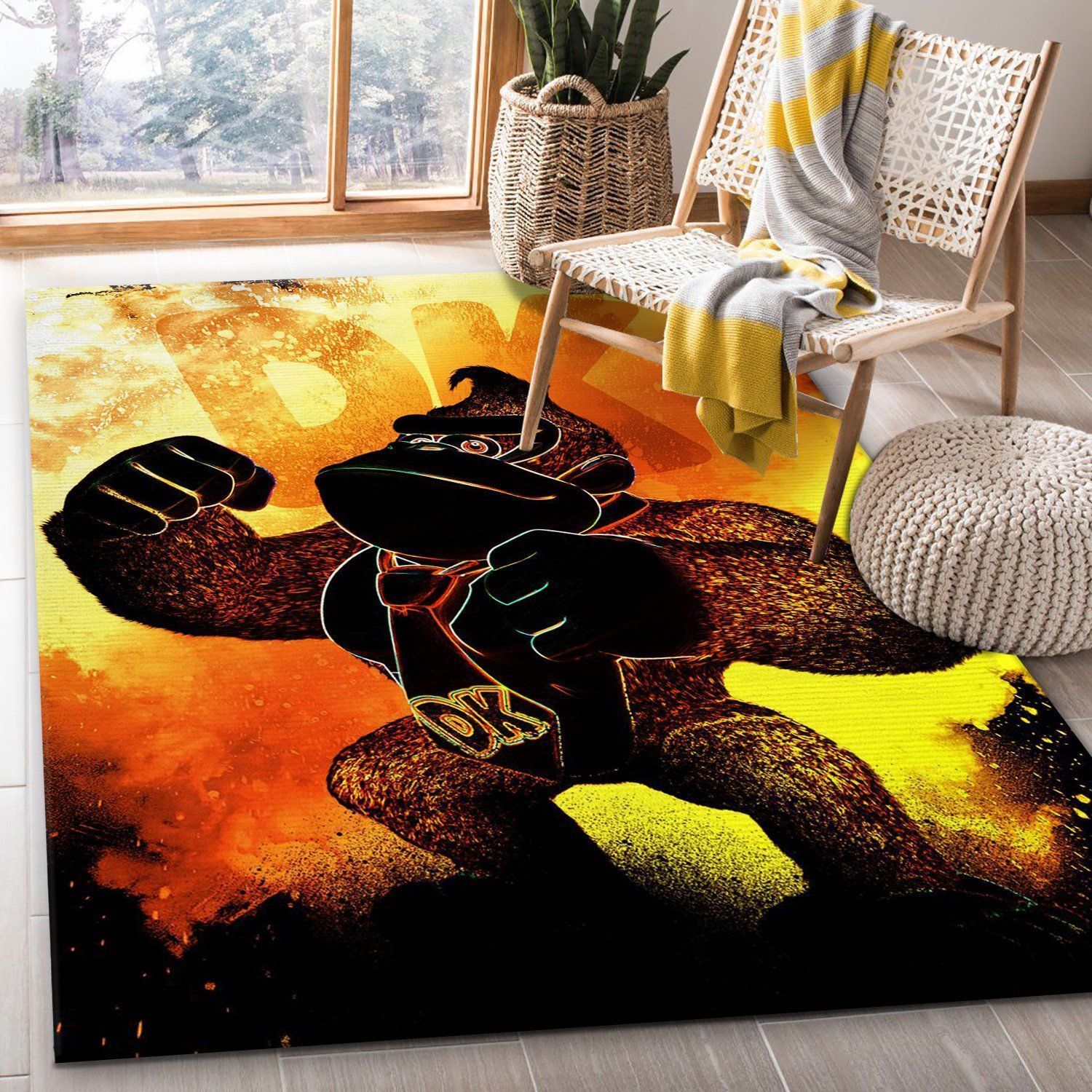 Soul Of The Gorilla Manga Hero Area Rug, Bedroom, Christmas Gift US Decor - Indoor Outdoor Rugs