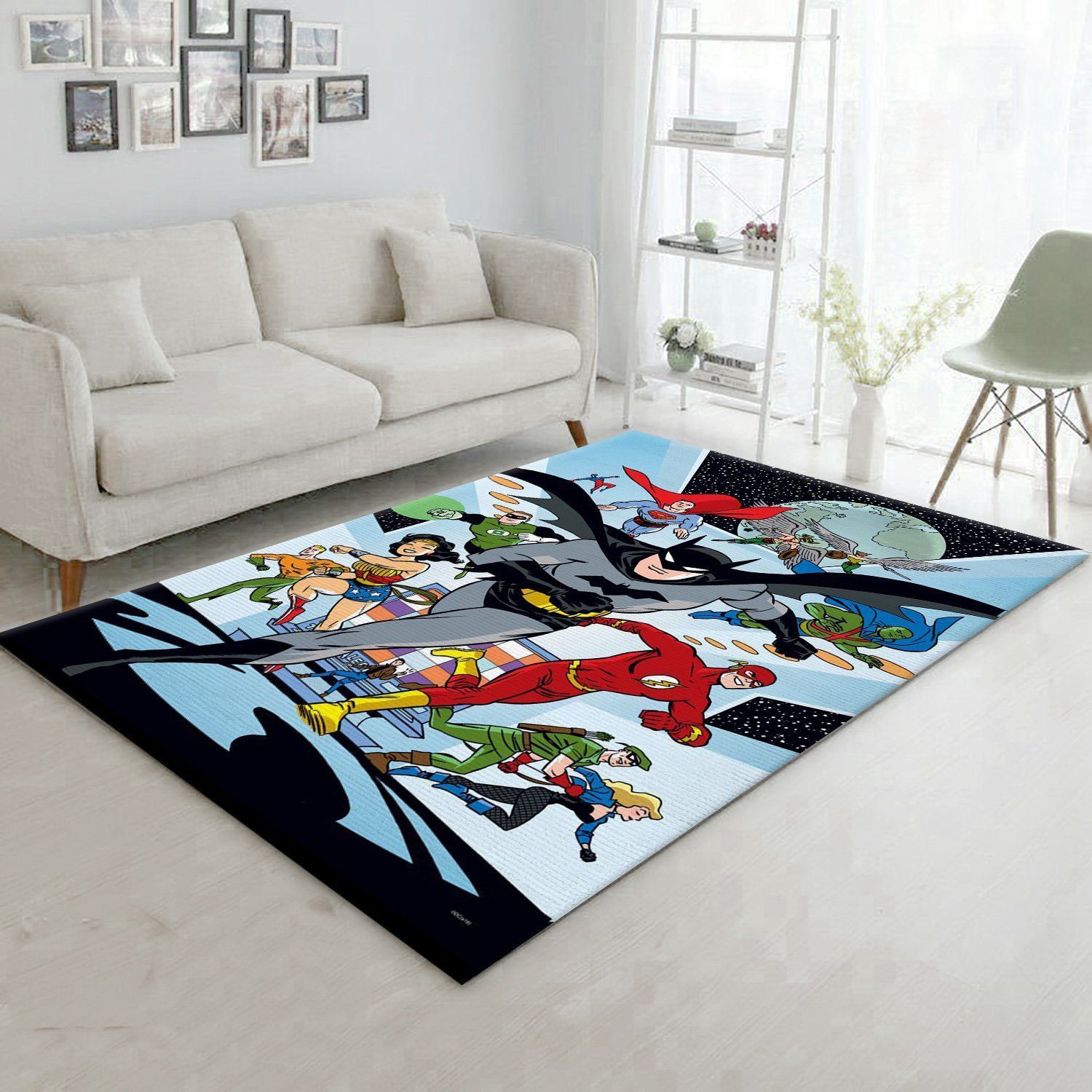 League Of Heroes By Darwyn Cooke Area Rug For Christmas, Kitchen Rug, US Gift Decor - Indoor Outdoor Rugs