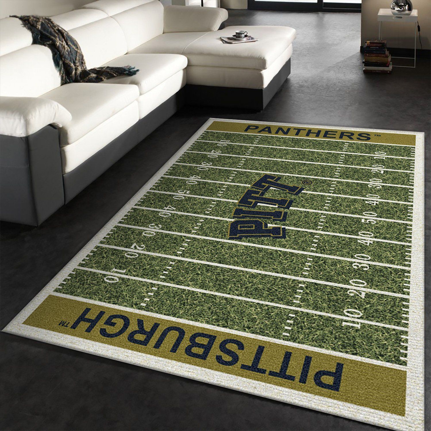 College Pittsburgh NFL Team Logo Area Rug, Kitchen Rug, Home Decor Floor Decor - Indoor Outdoor Rugs