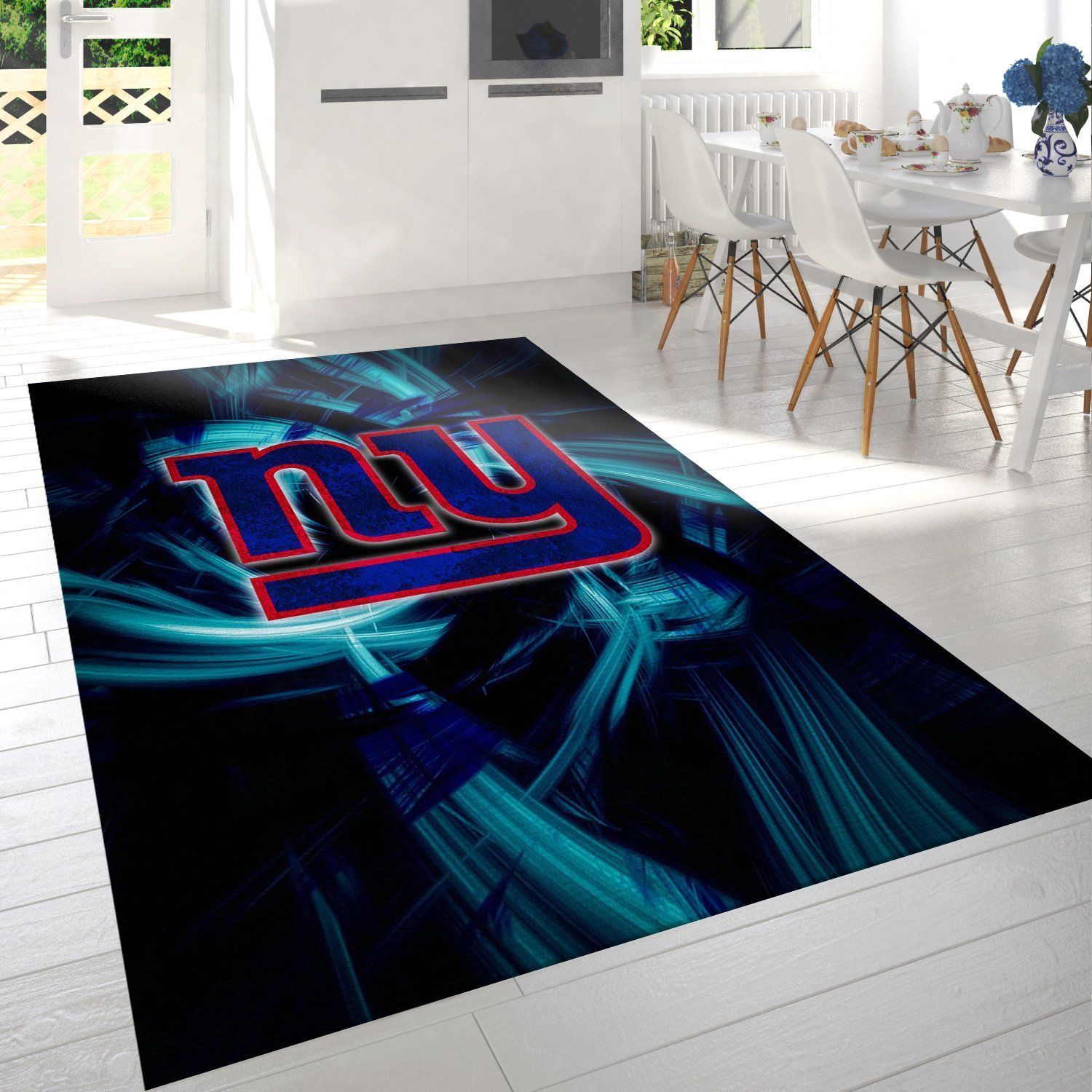 New York Giants Nfl Area Rug Living Room Rug Home Decor Floor Decor - Indoor Outdoor Rugs