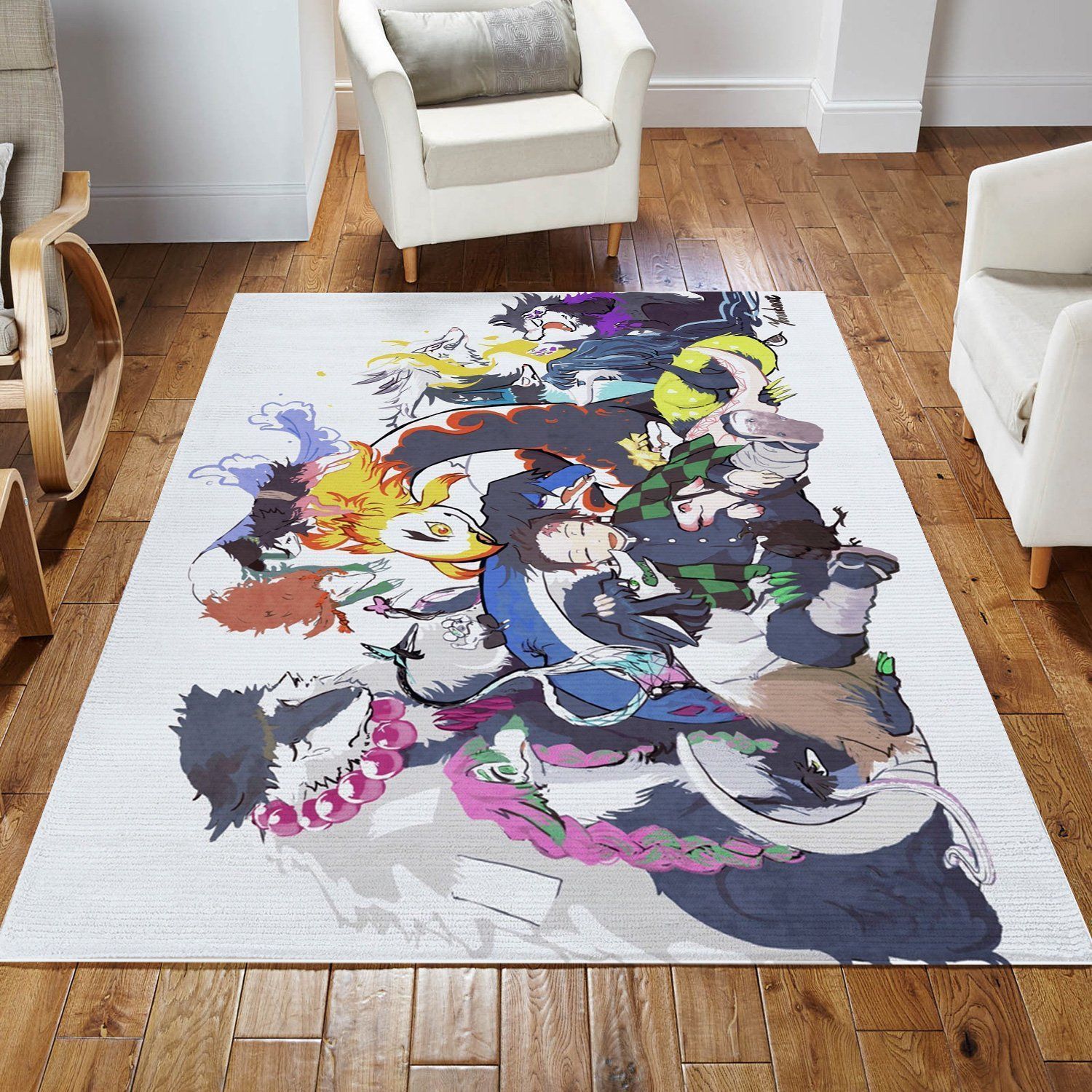 Anime Demon Slayer V9 Rug Bedroom Rug Home Decor Floor Decor - Indoor Outdoor Rugs