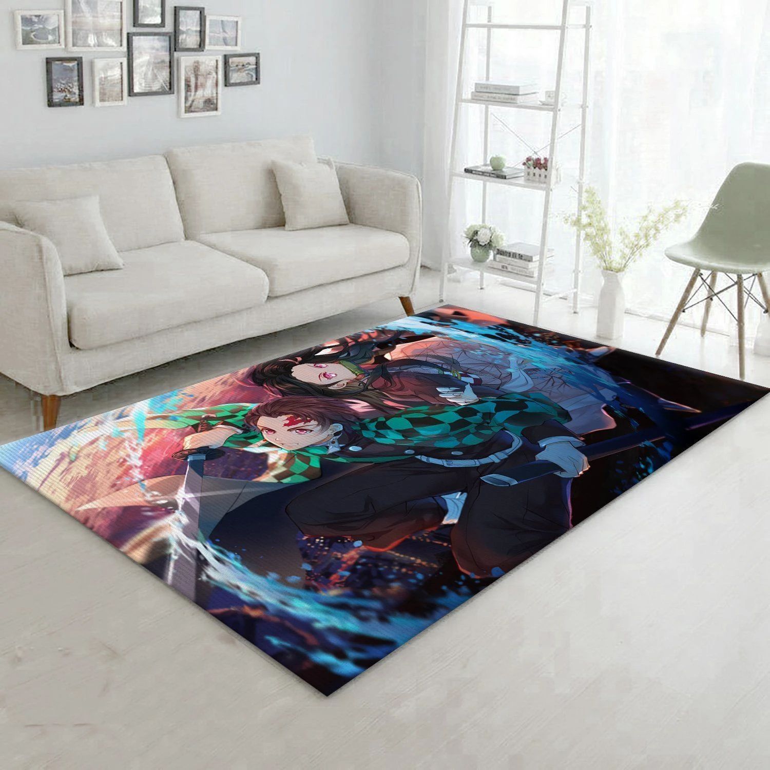 Anime Demon Slayer Kimetsu No Yaiba Area Rug Living Room Rug Home Decor Floor Decor - Indoor Outdoor Rugs