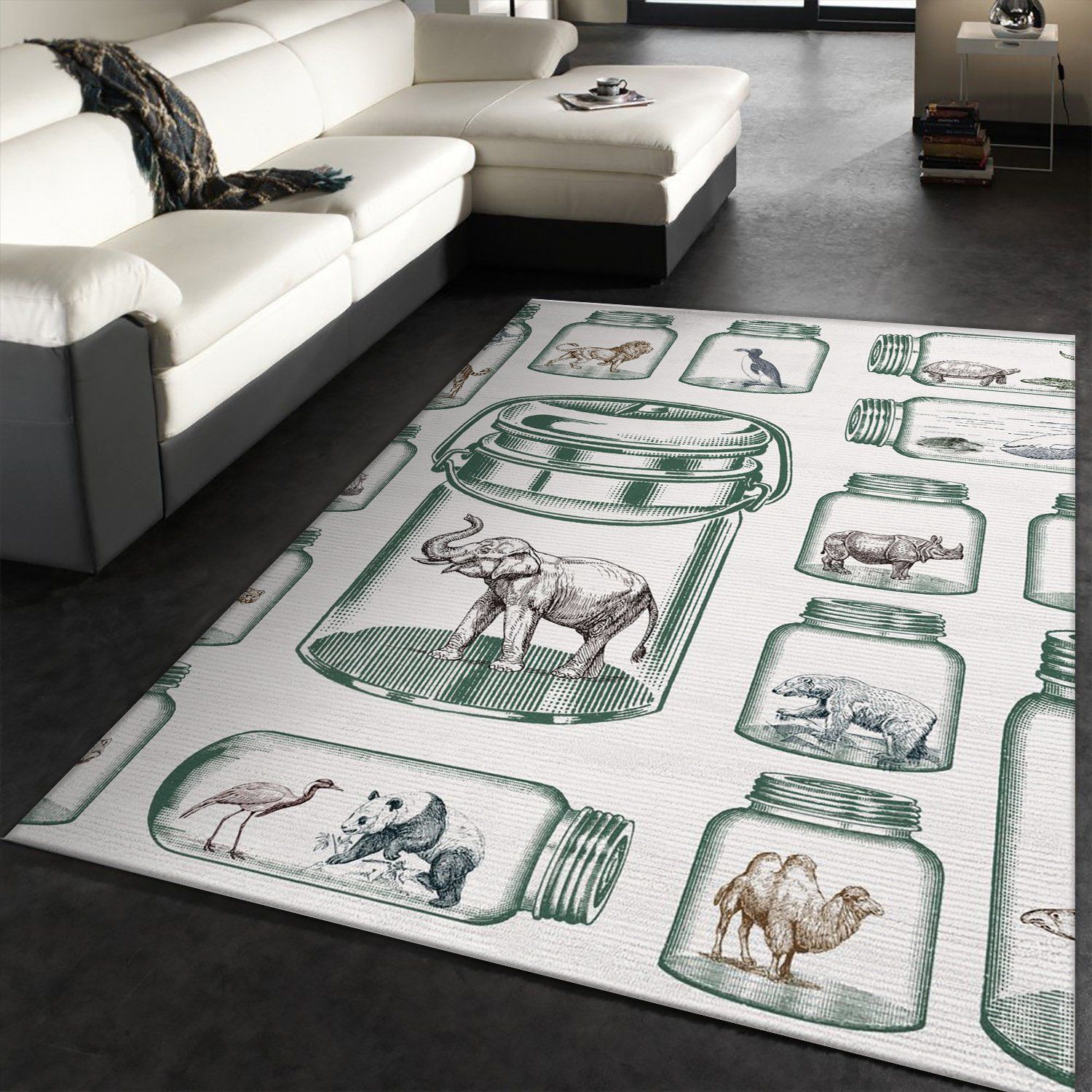 Endangered Species Preservation Area Rug Carpet, Living Room Rug, US Gift Decor - Indoor Outdoor Rugs