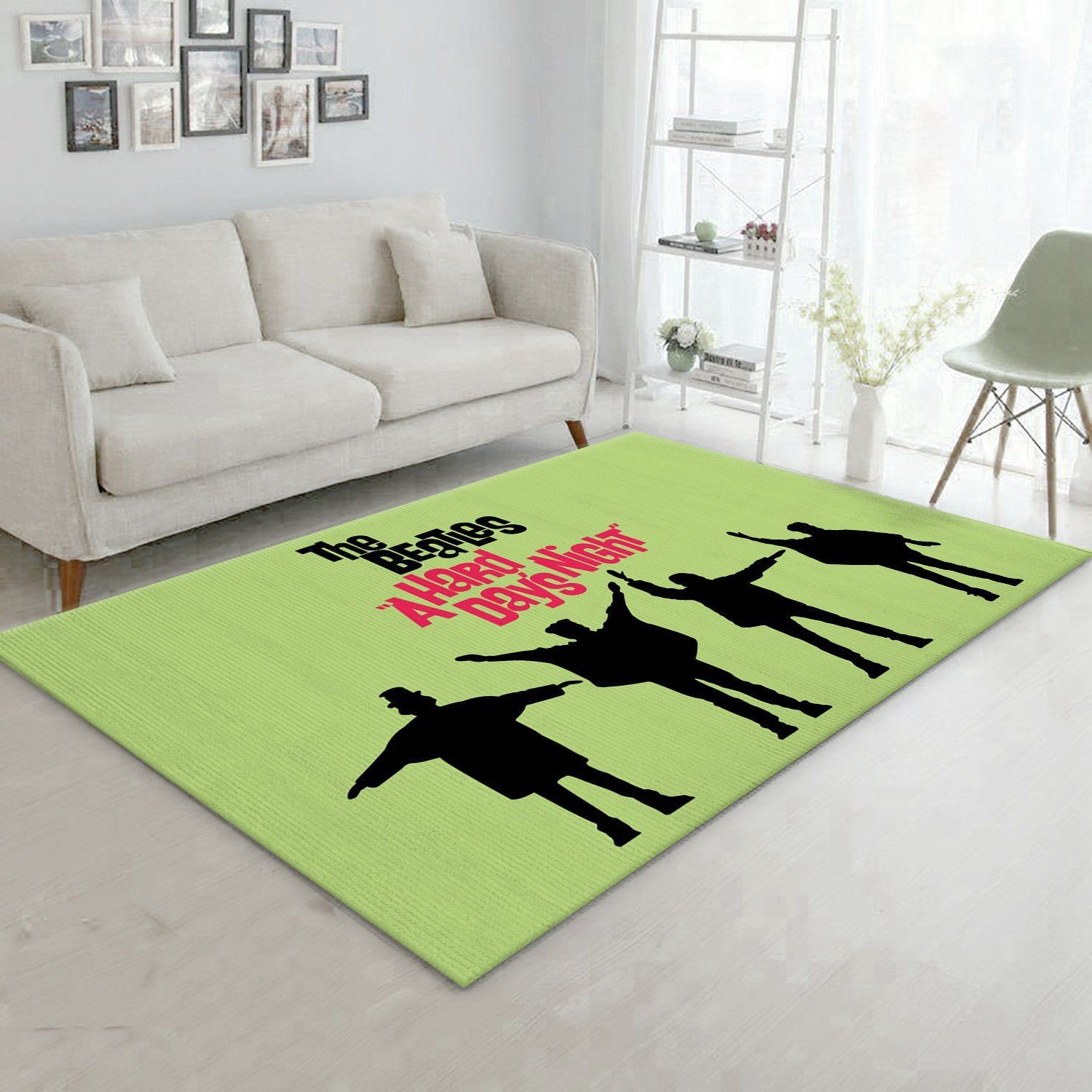 Green Apple The Beatles Area Rug For Christmas Living Room Rug Home US Decor - Indoor Outdoor Rugs