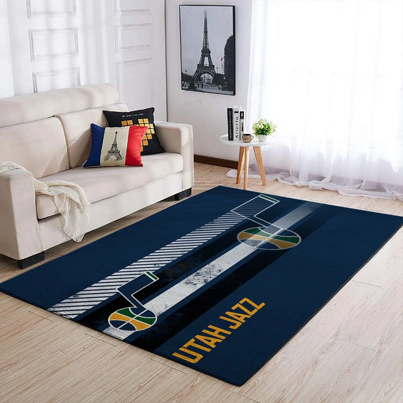 Utah Jazz Nba Team Logo Nice Gift Home Decor Rectangle Area Rug - Indoor Outdoor Rugs