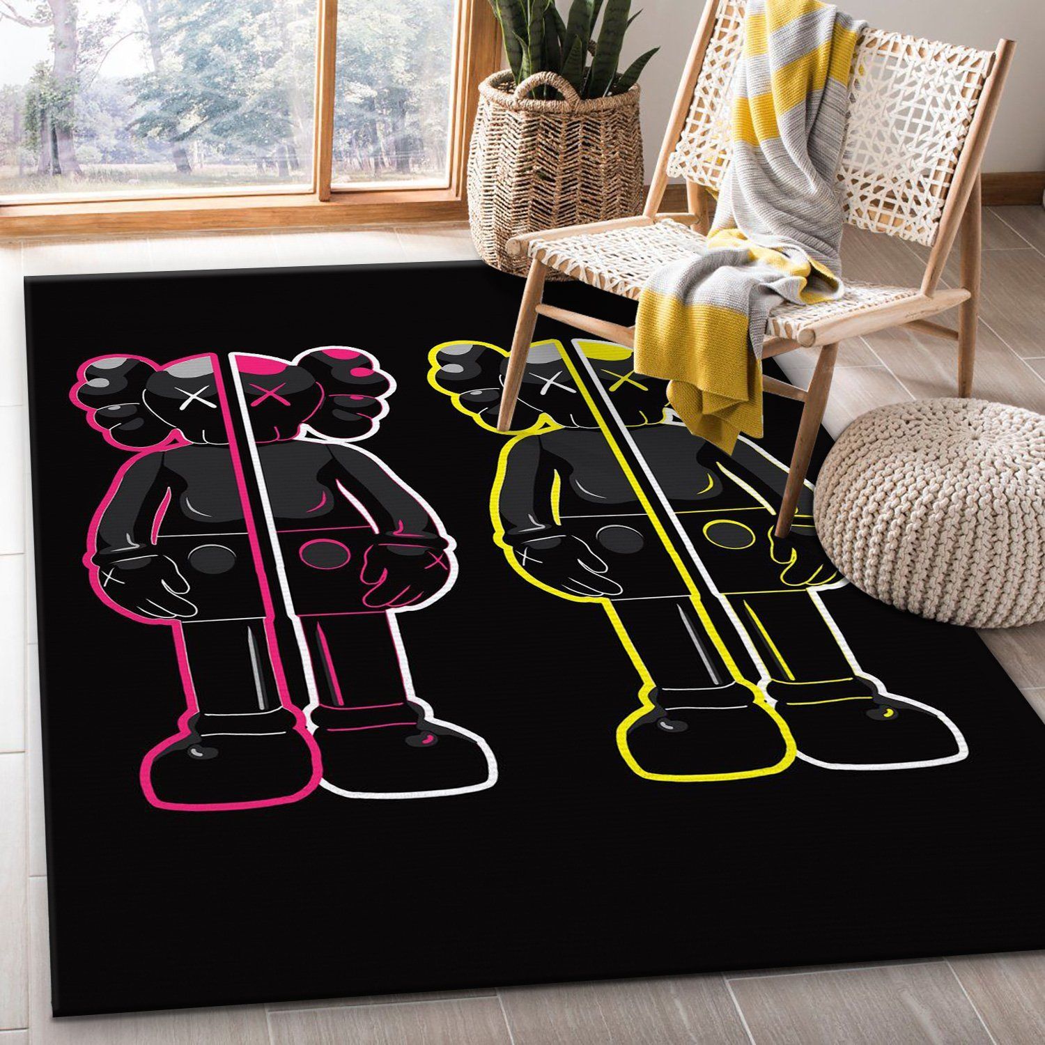 Kaws Area Rugs Living Room Rug Home Decor Floor Decor - Indoor Outdoor Rugs