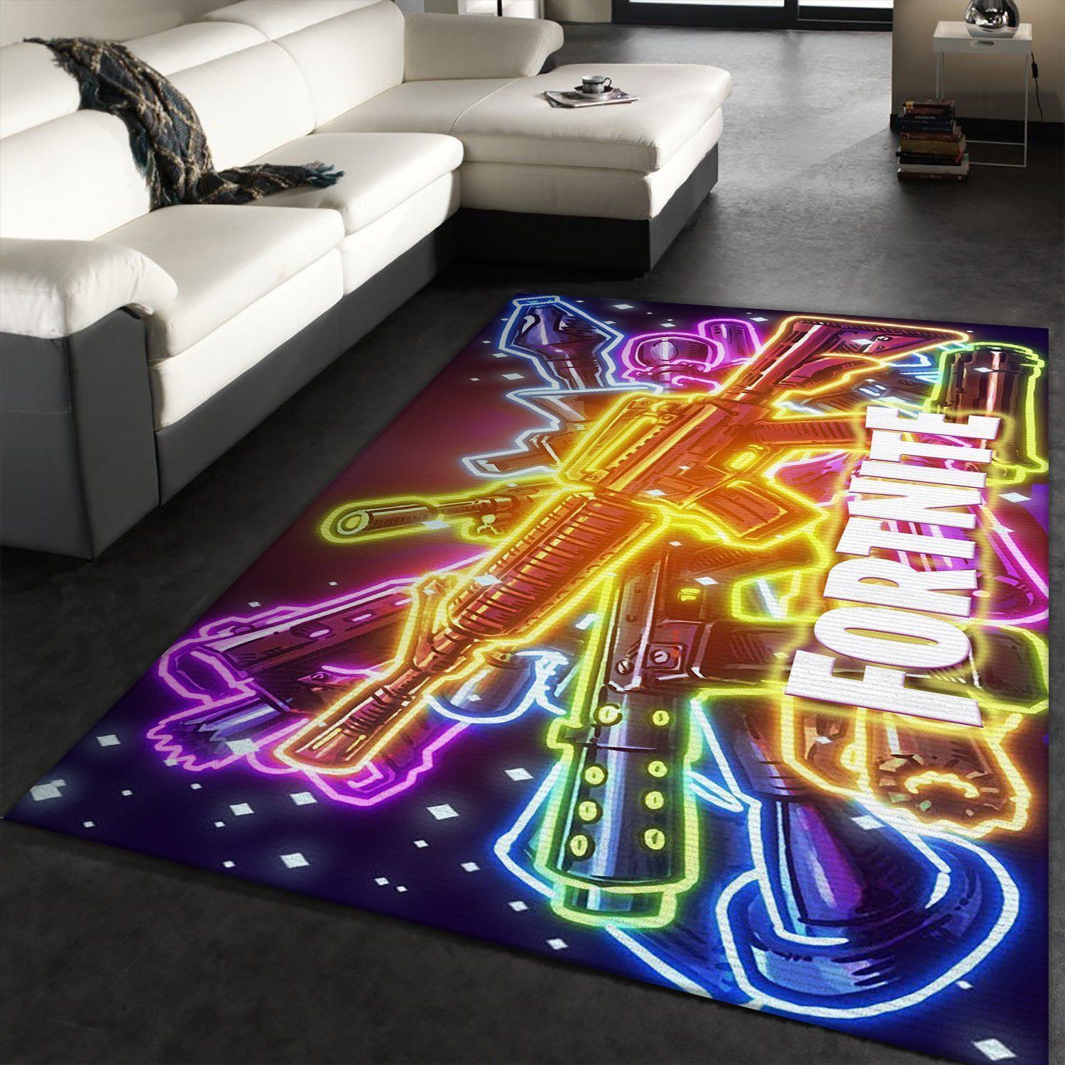 Game Play Fortnite Area Rug For Game Lover Home Decor HomeBeautyUS Rectangular Indoor Outdoor Area Carpet - Indoor Outdoor Rugs