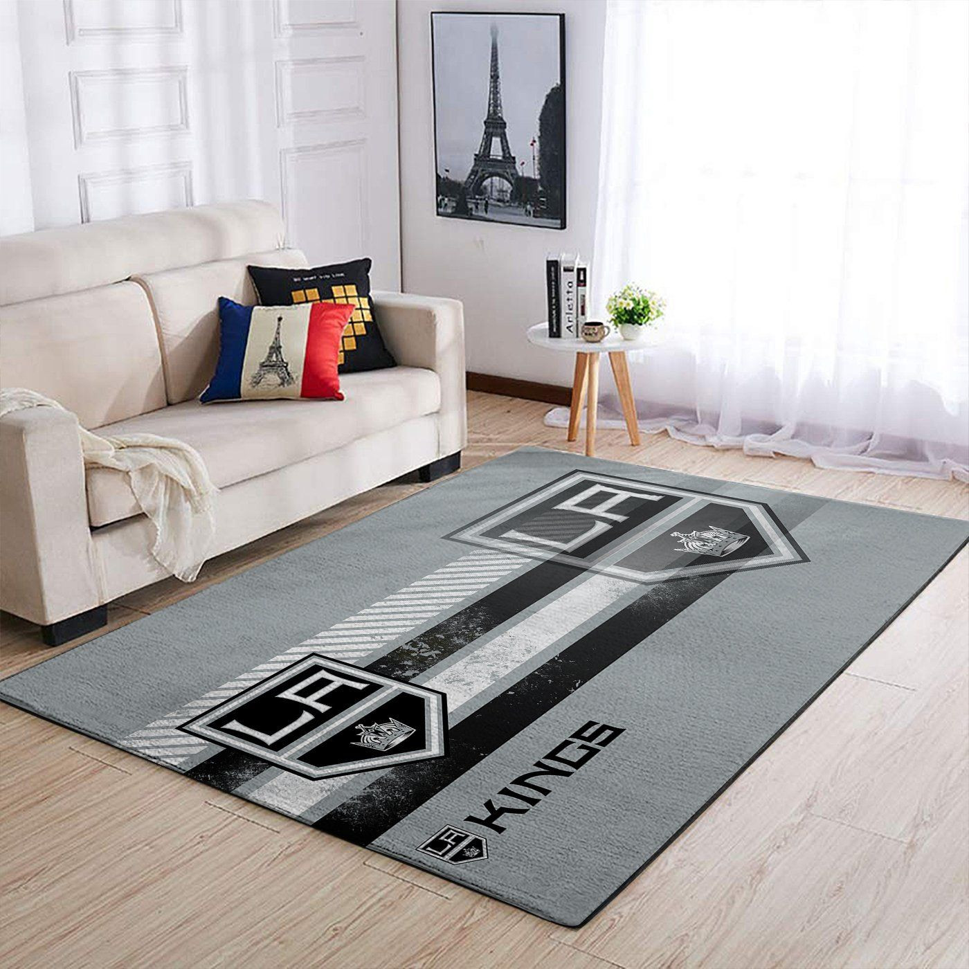 Los Angeles Kings Nhl Team Logo Nice Gift Home Decor Rectangle Area Rug - Indoor Outdoor Rugs