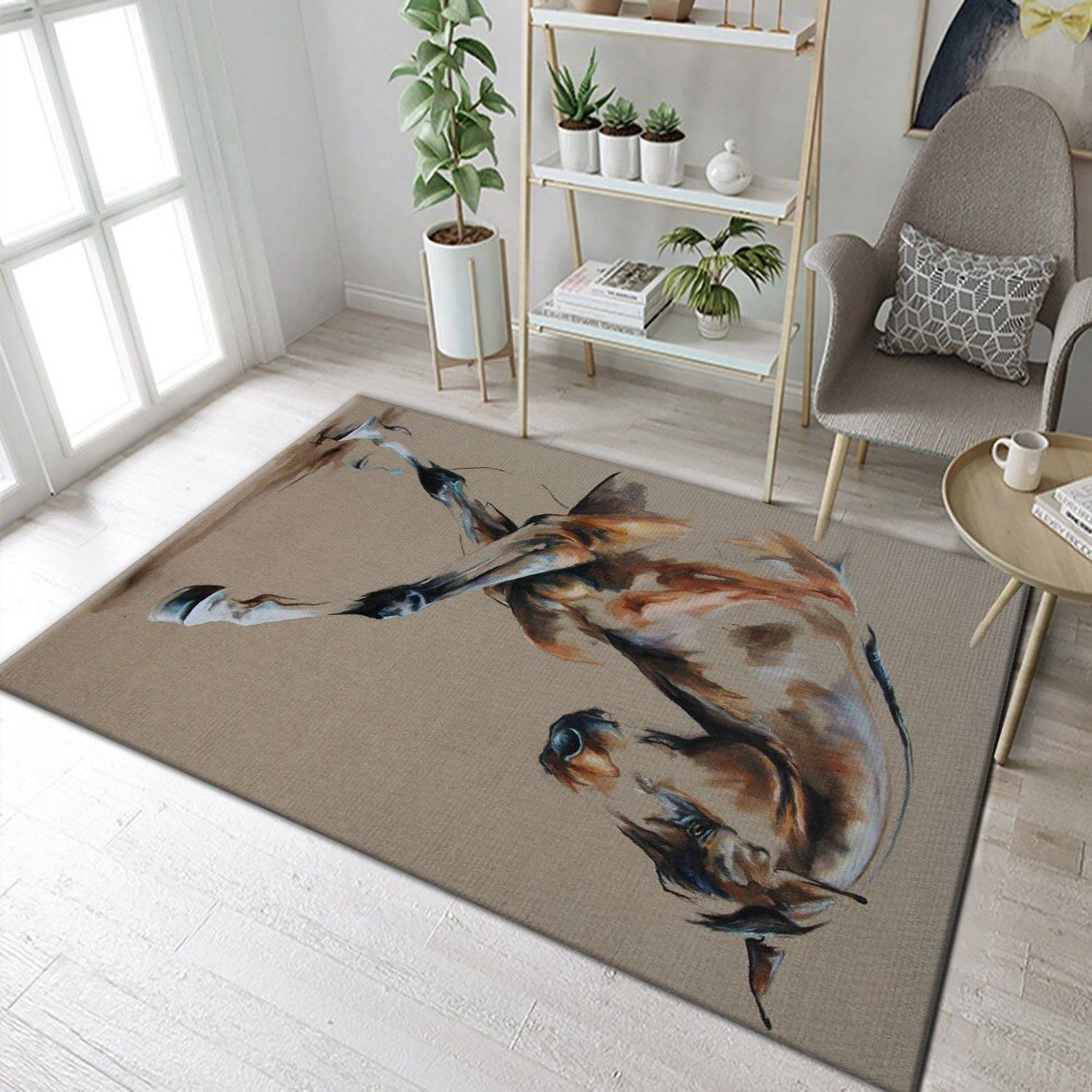 Horse HM230834M Rug The US Decor - Indoor Outdoor Rugs