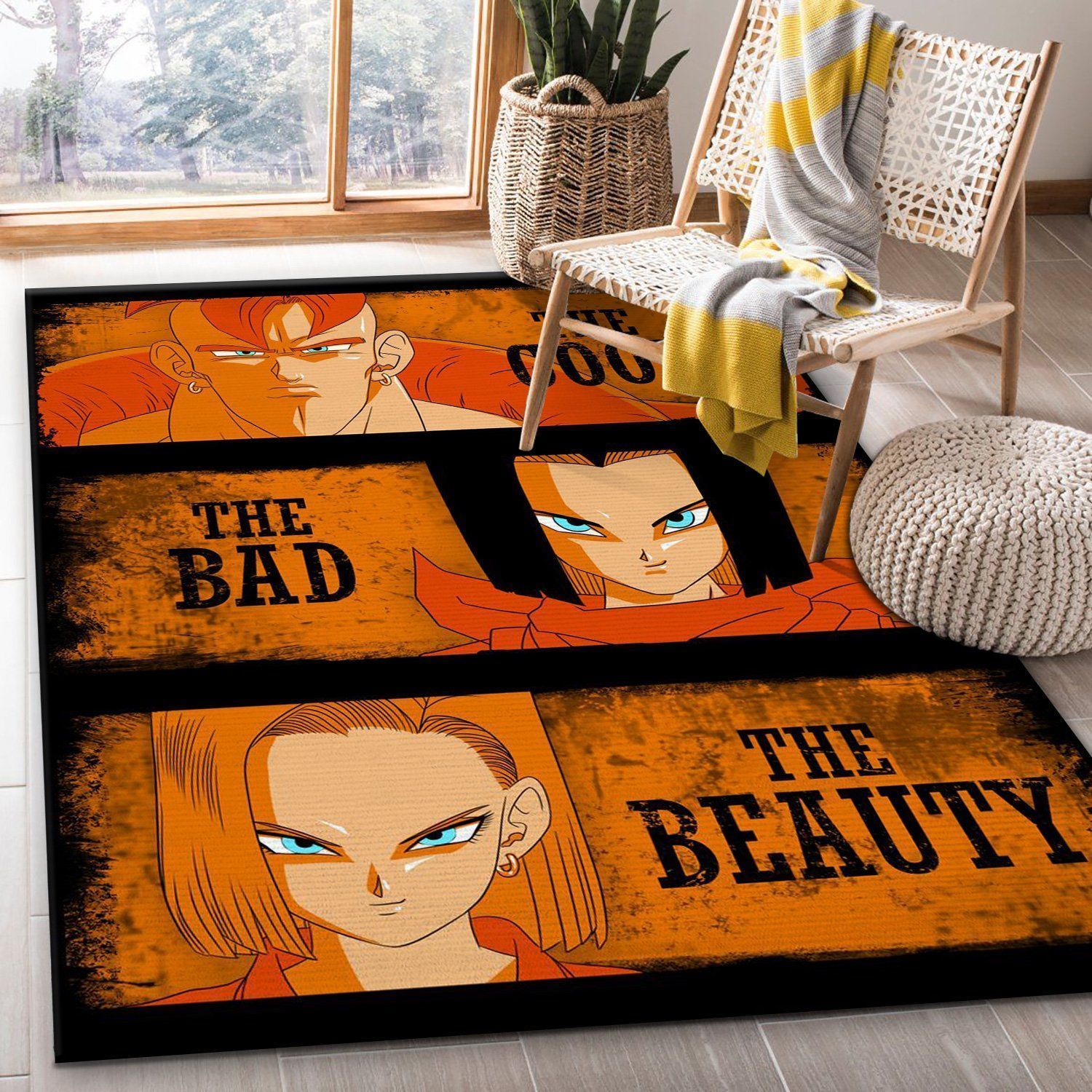 The Good The Bad And The B Area Rug, Living room and bedroom Rug, Home US Decor - Indoor Outdoor Rugs