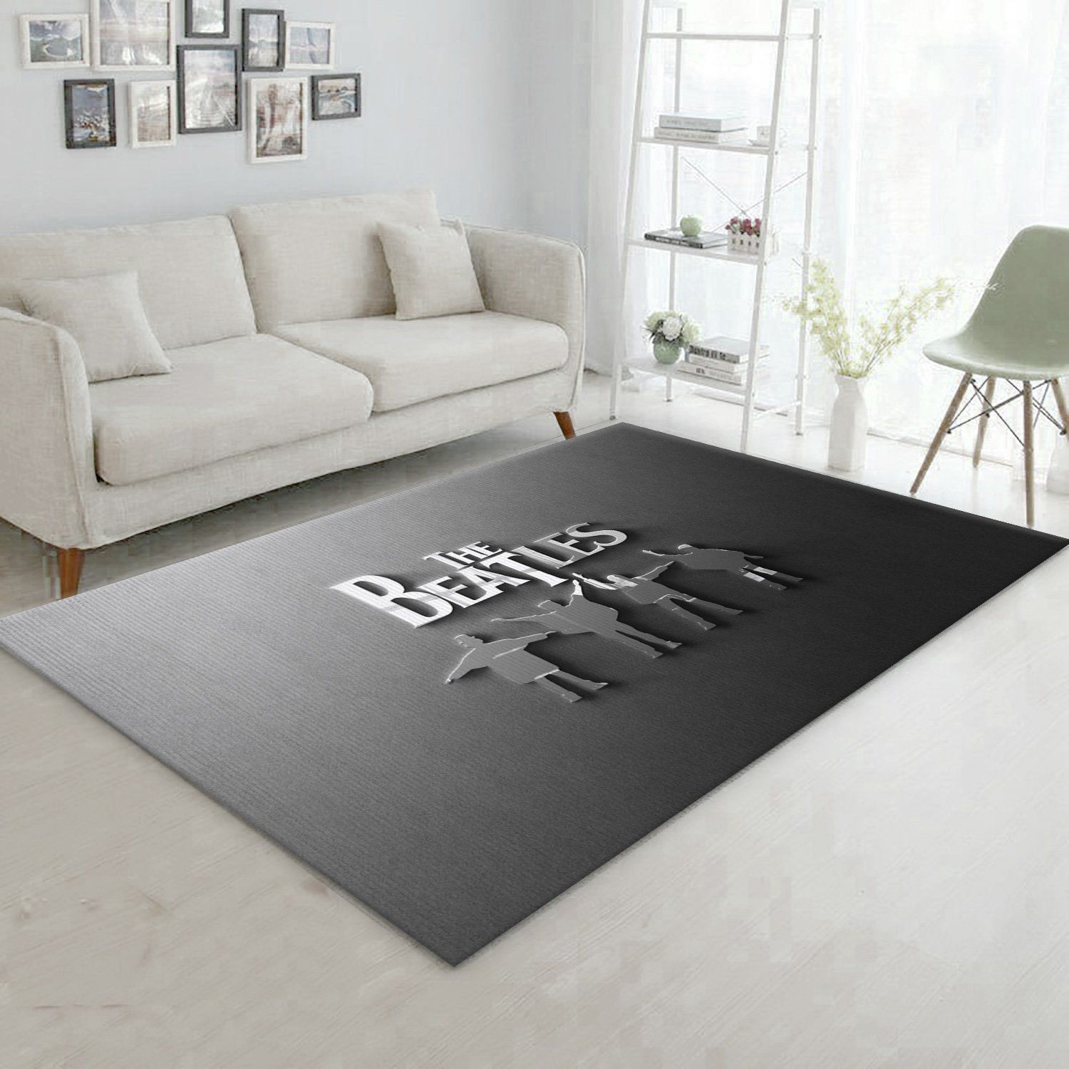 The Beatles Logo Band Help Area Rug For Christmas Bedroom Rug Home US Decor - Indoor Outdoor Rugs