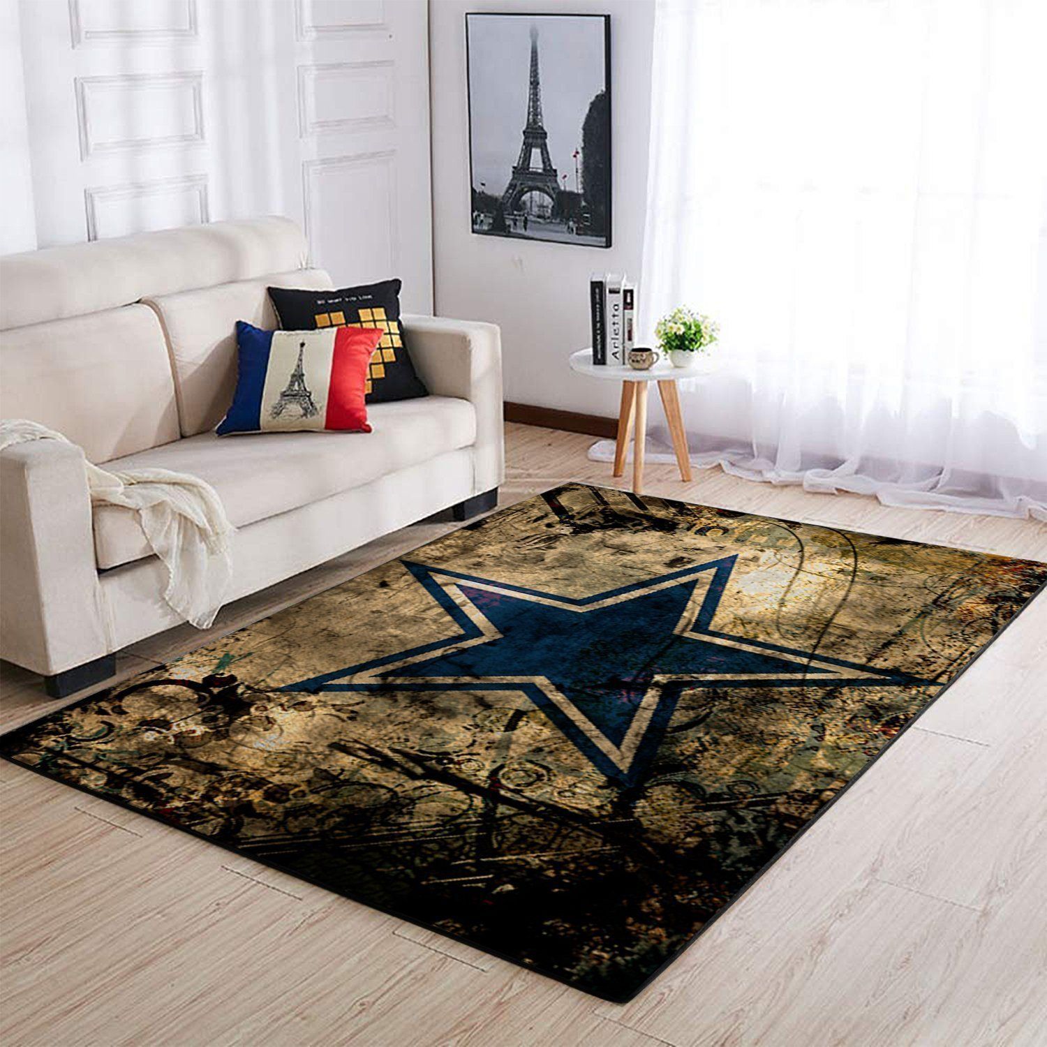 Dallas Cowboys Area Rug Nfl Football Floor Decor 191007 - Indoor Outdoor Rugs