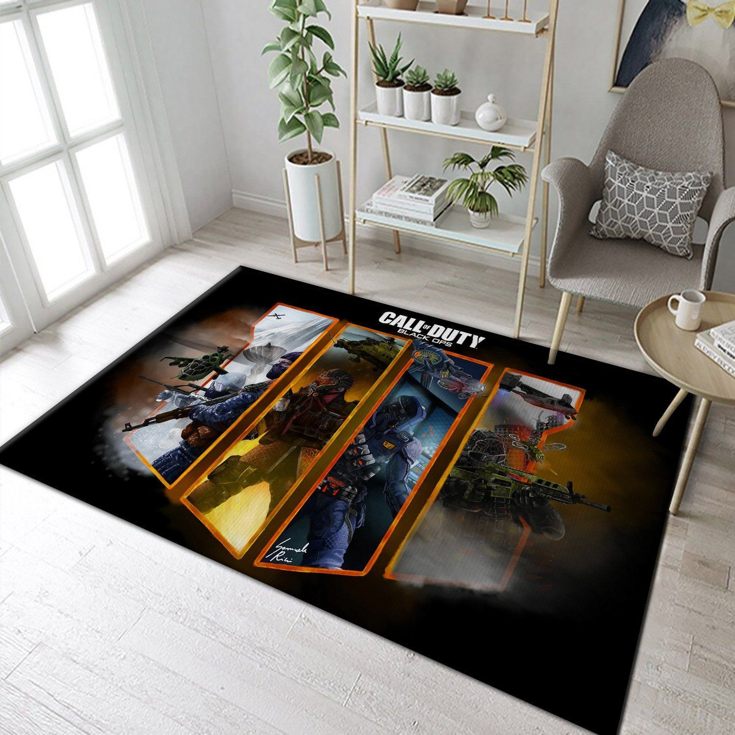 Call Of Duty Black Ops First Strike Area Rugs Living Room Carpet Floor Decor - Indoor Outdoor Rugs