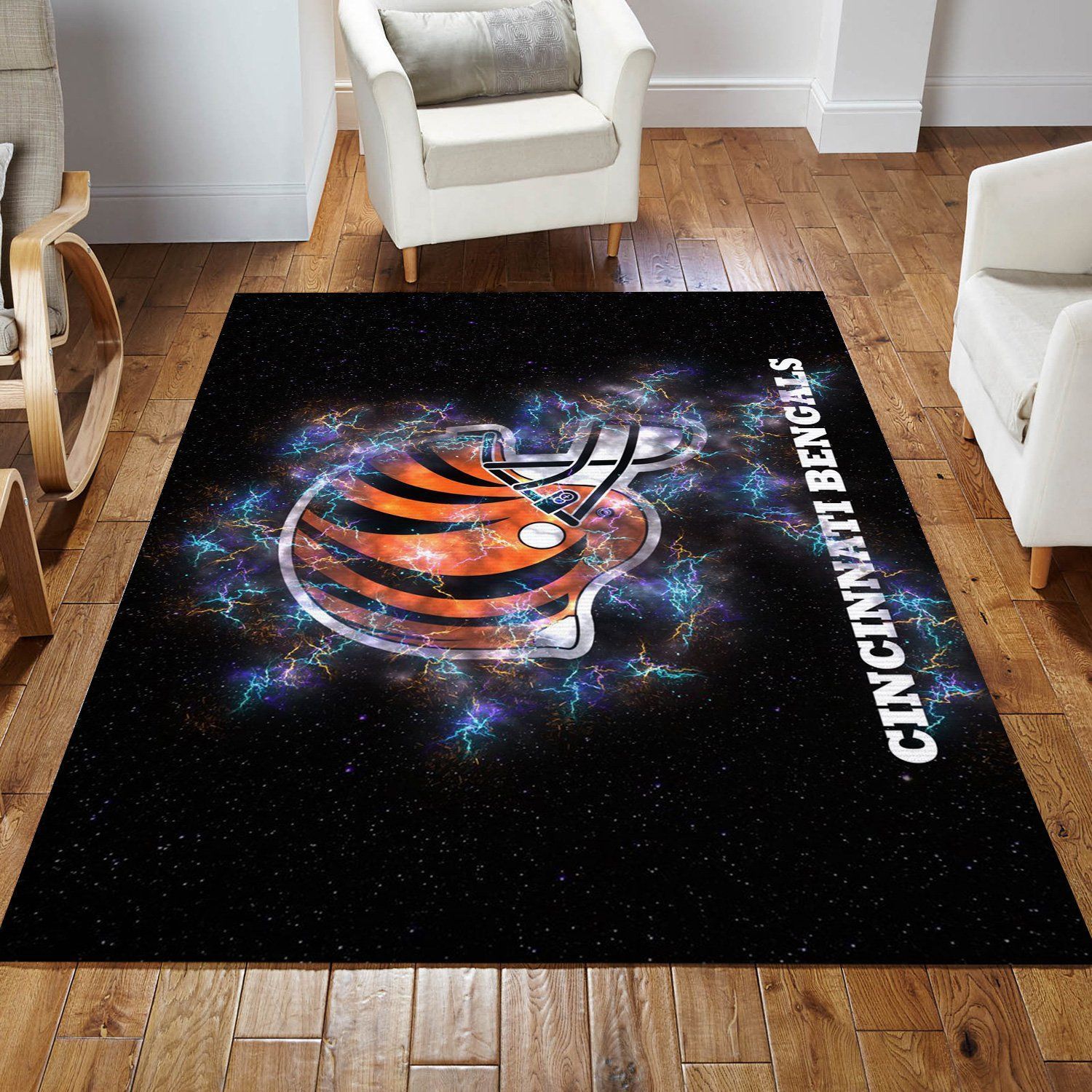 Cincinnati Bengals Nfl Logo Area Rug For Gift Bedroom Rug Home Decor Floor Decor - Indoor Outdoor Rugs