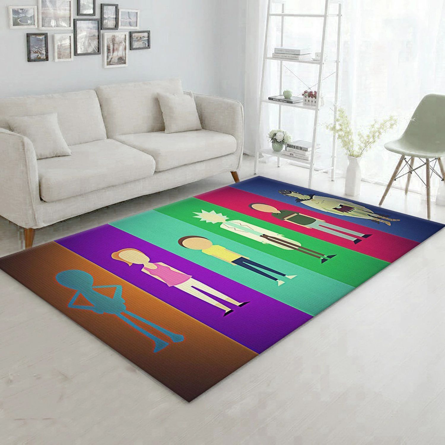 Rick And Morty Area Rug For Christmas Bedroom Rug Home Decor Floor Decor - Indoor Outdoor Rugs