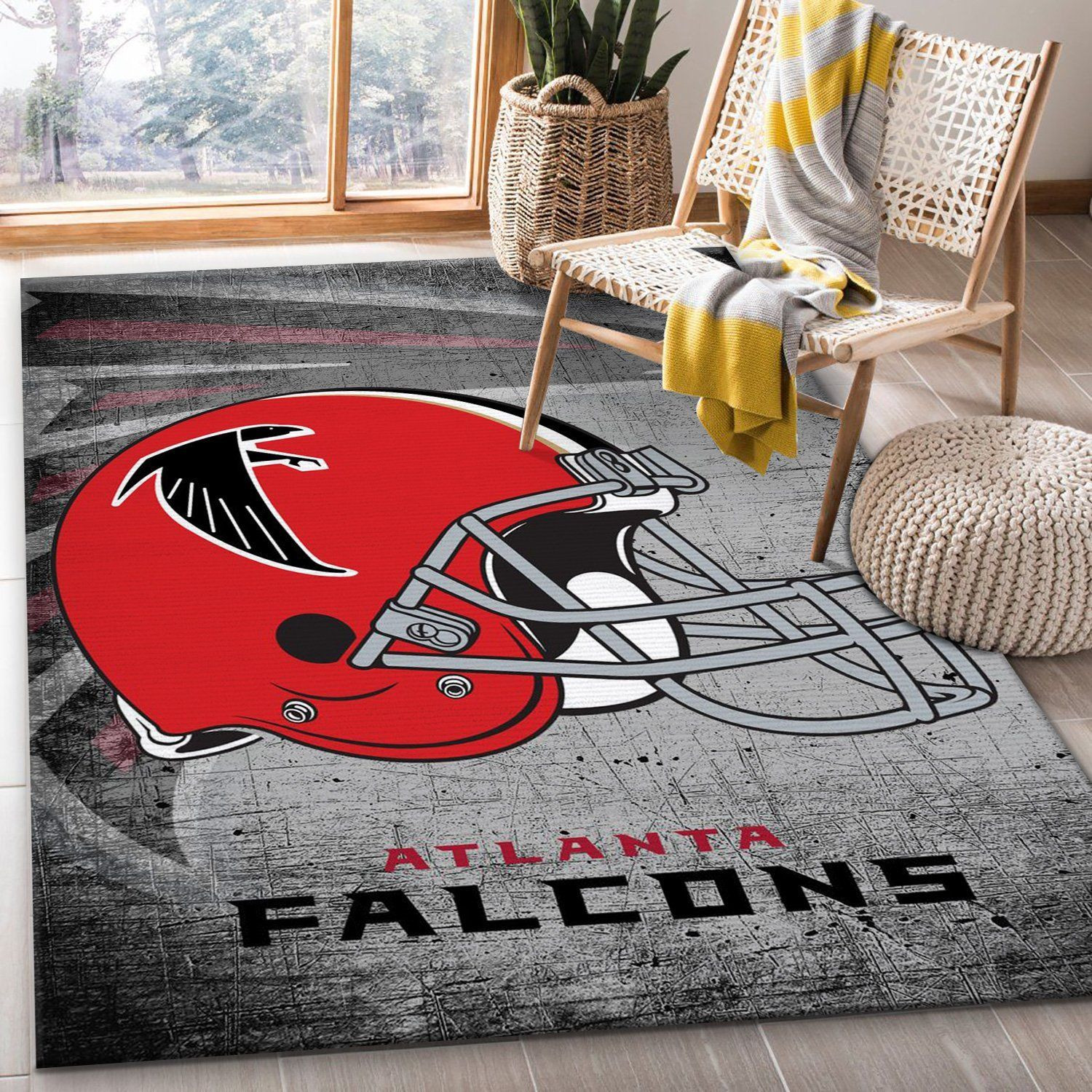 Atlanta Falcons 2 Football Nfl Area Rug Bedroom Rug US Gift Decor - Indoor Outdoor Rugs