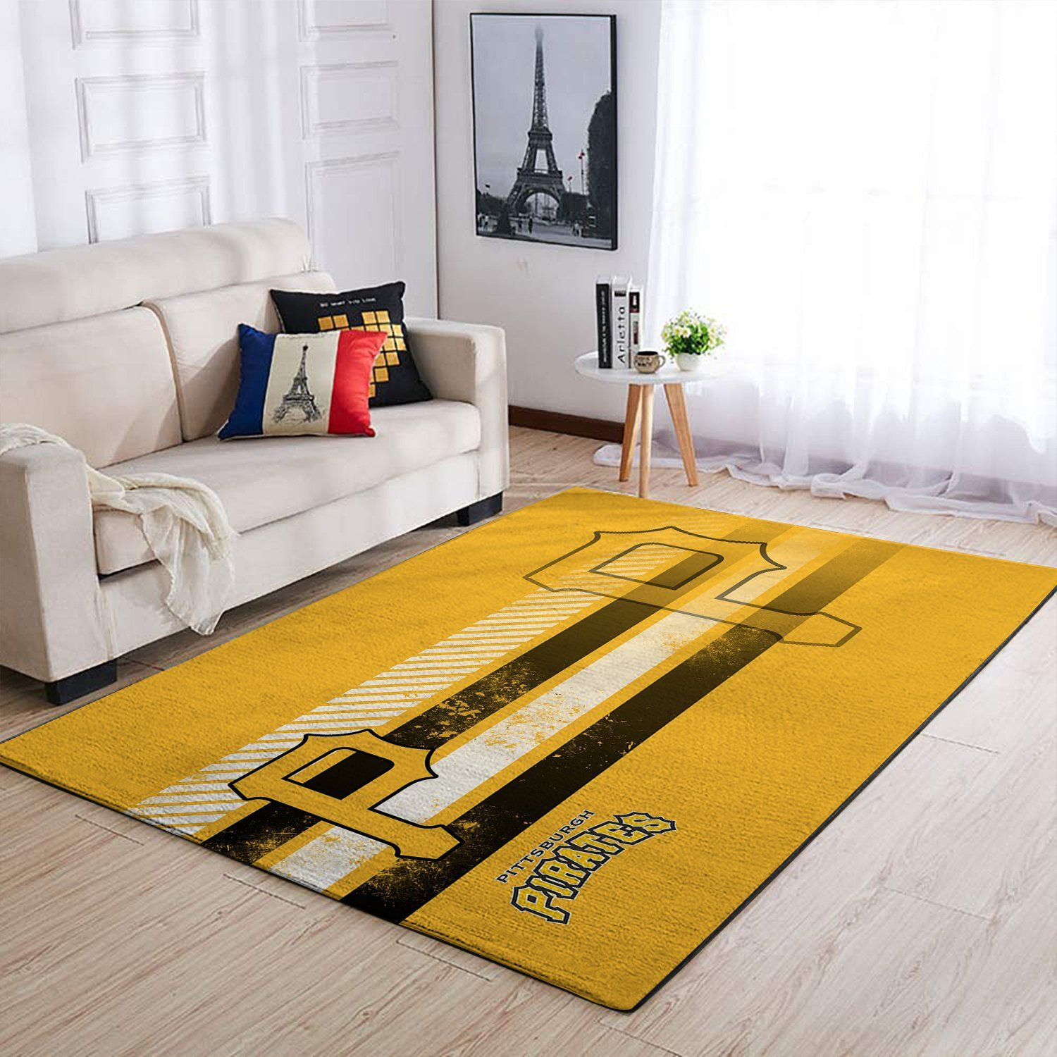 Pittsburgh Pirates Mlb Team Logo Nice Gift Home Decor Rectangle Area Rug - Indoor Outdoor Rugs