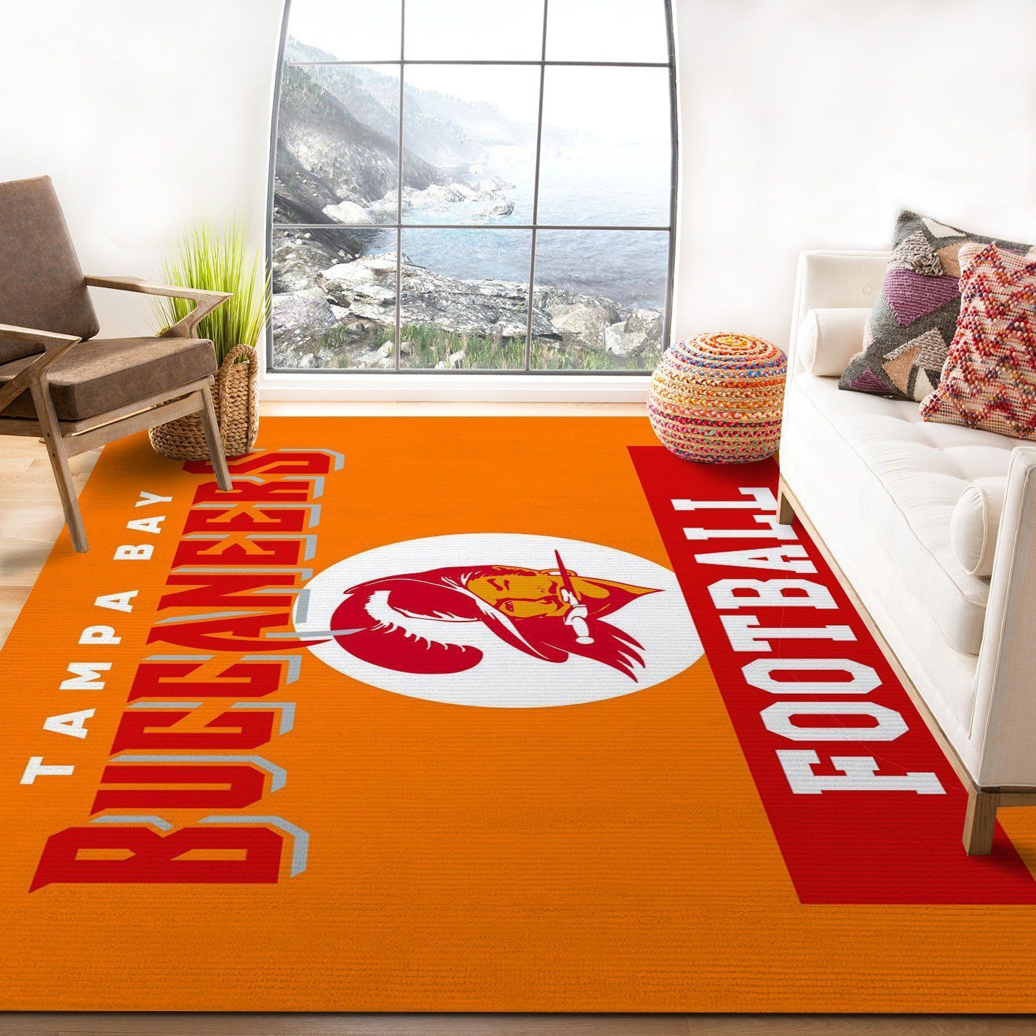 Tampa Bay Buccaneers Nfl Area Rug Bedroom Rug Home US Decor - Indoor Outdoor Rugs