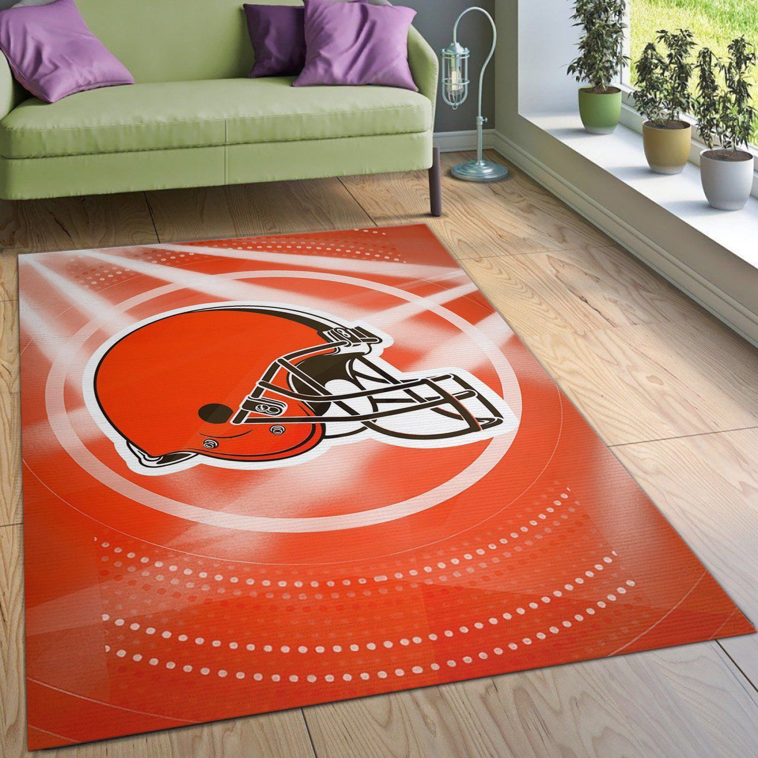 Cleveland Browns NFL Area Rug Bedroom Rug Christmas Gift US Decor - Indoor Outdoor Rugs